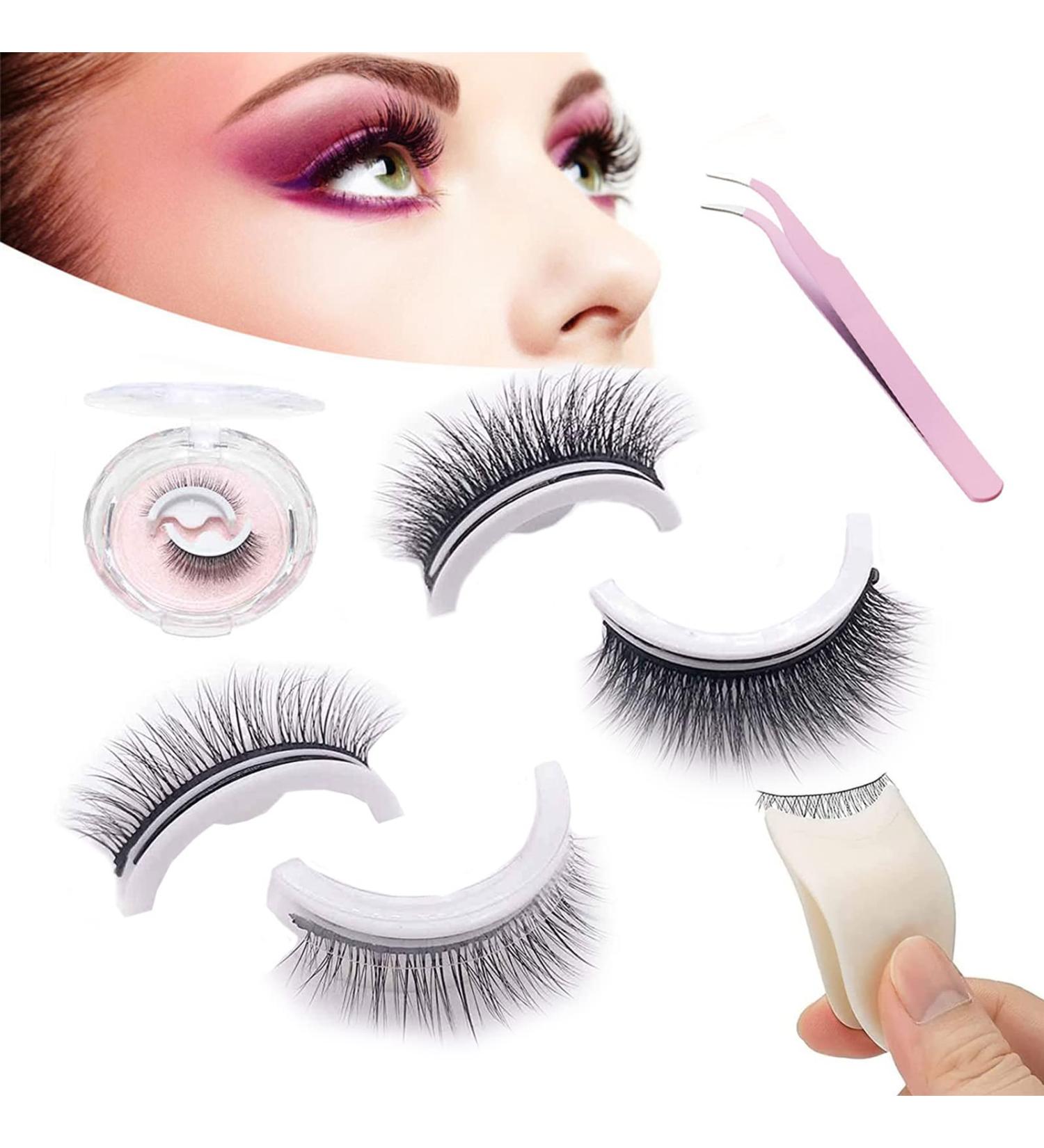 Chosely Self Adhesive Eyelashes - 2/3Pairs Easy Put On Fluffy Natural Lashes - Buy Online on GoSupps.com