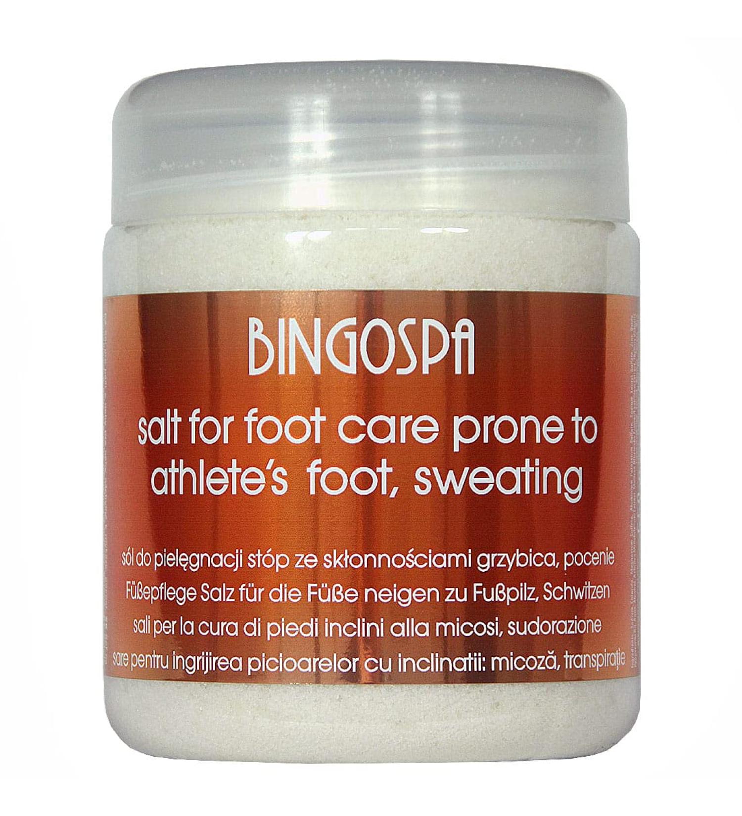 Buy BINGOSPA 2in1 Salt for Athlete's Foot & Sweating Feet - 550g | Effective Foot Care Solution - Buy Online on GoSupps.com