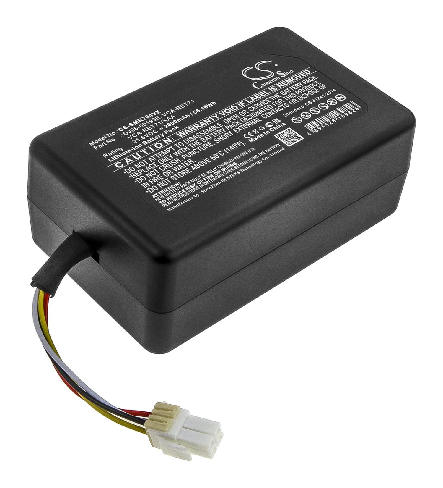 VCA-RBT71 2600mAh Battery Compatible with VR1AM7040W9 / AA VR1AM7010U5/AA 21.6V - High-Performance Replacement for DJ96-00193E - International Shipping Available - Buy Online on GoSupps.com