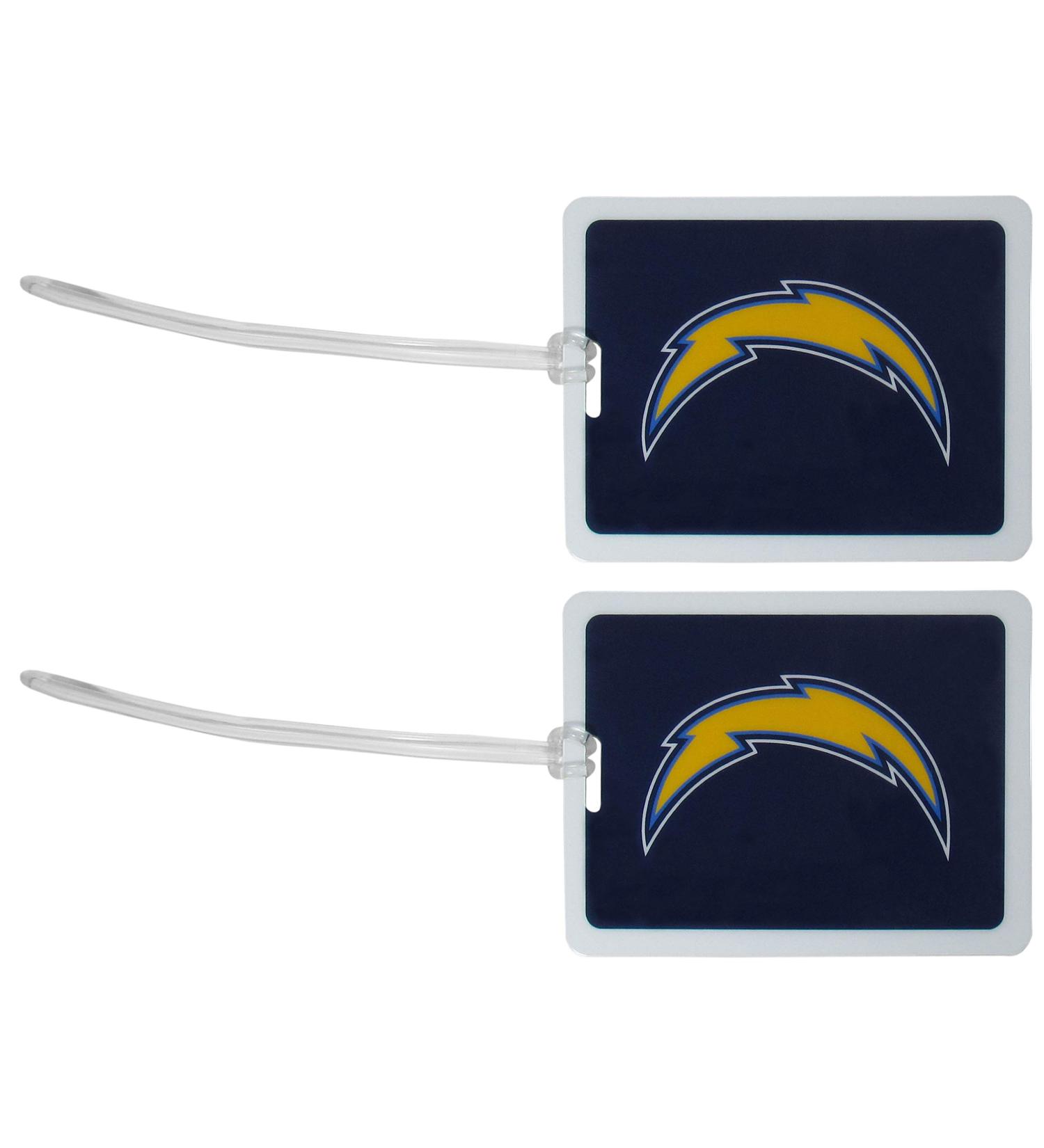 NFL Los Angeles Chargers Vinyl Luggage Tag 2pk - Blue | Official Team Merchandise - Buy Online on GoSupps.com