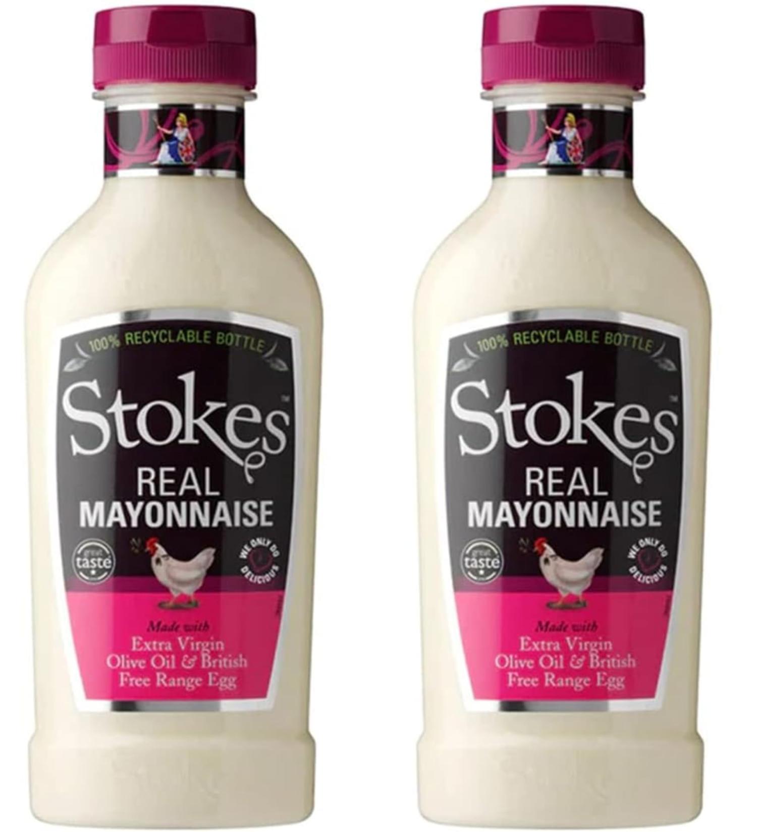 Stokes Real Mayonnaise in Squeezy Bottles 420g each Pack of 2