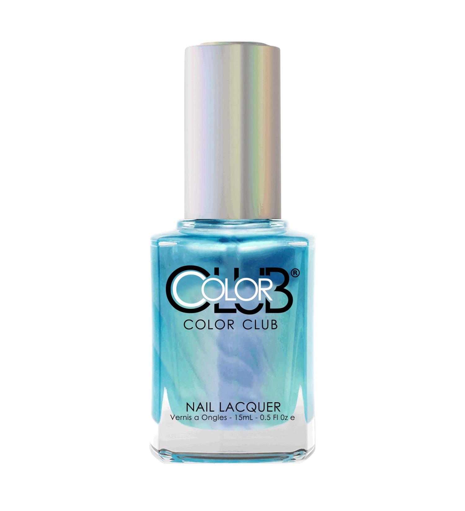 Color Club Oil Slick Collection Frost Bite Tri-Chrome Nail Lacquer - Light Blue/Silver/Pink - Buy Online on GoSupps.com