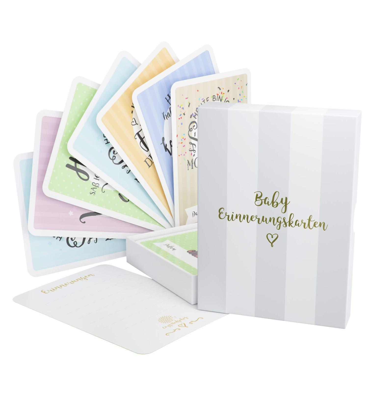 40 Baby Milestone Cards for Boys & Girls - Perfect Gift Box for Baby Showers Baptism Birth & Pregnancy - Buy Online on GoSupps.com