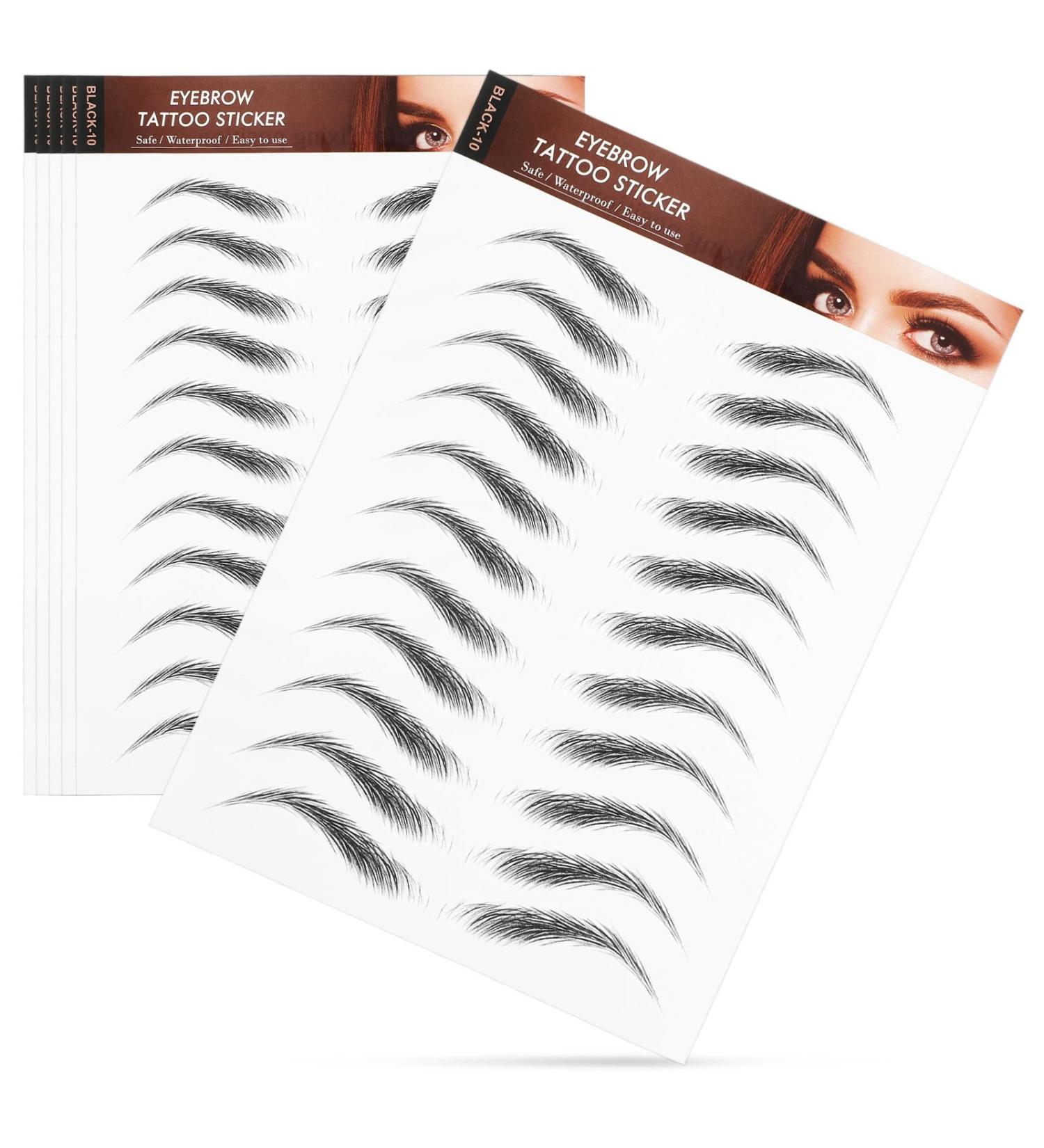 Lurrose Autocollants de Sourcils Temporaires 6 Feuilles 6d Effet Poil Poil Imperm ables pour Maquillage Naturel et Entretien des Sourcils Transfert Facile Look R aliste au Quotidien - Buy Online on GoSupps.com
