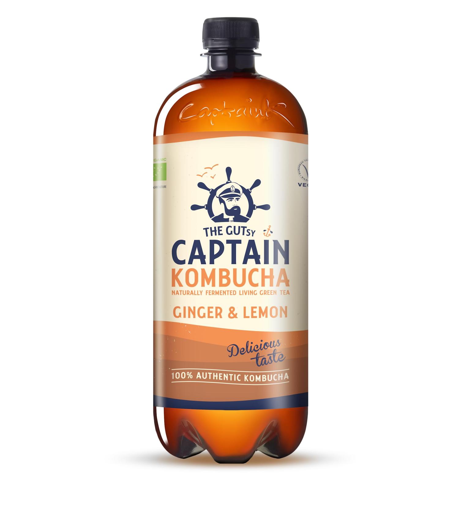 Kombucha with cool storage (ginger and lemon 1 liter) Ginger Lemon 1 liter