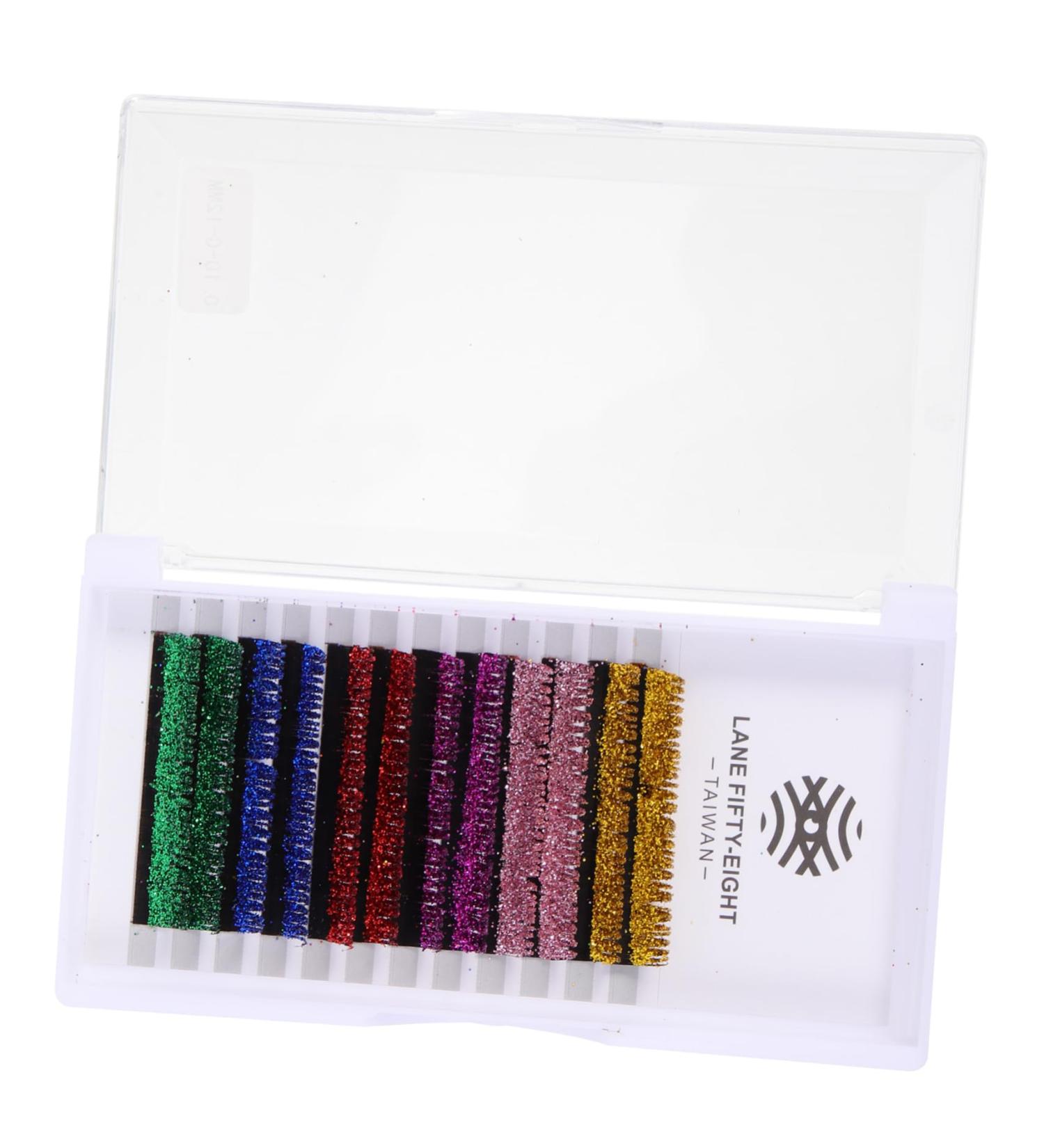 minkissy 6 Pairs Glitter False Eyelashes Halloween Glitter Lash Extensions Cosplay Lashes Color Lashes Extension Glitter Lashes False Lash Flash Costume Fake Lashes Artificial Extend Fiber - Buy Online on GoSupps.com