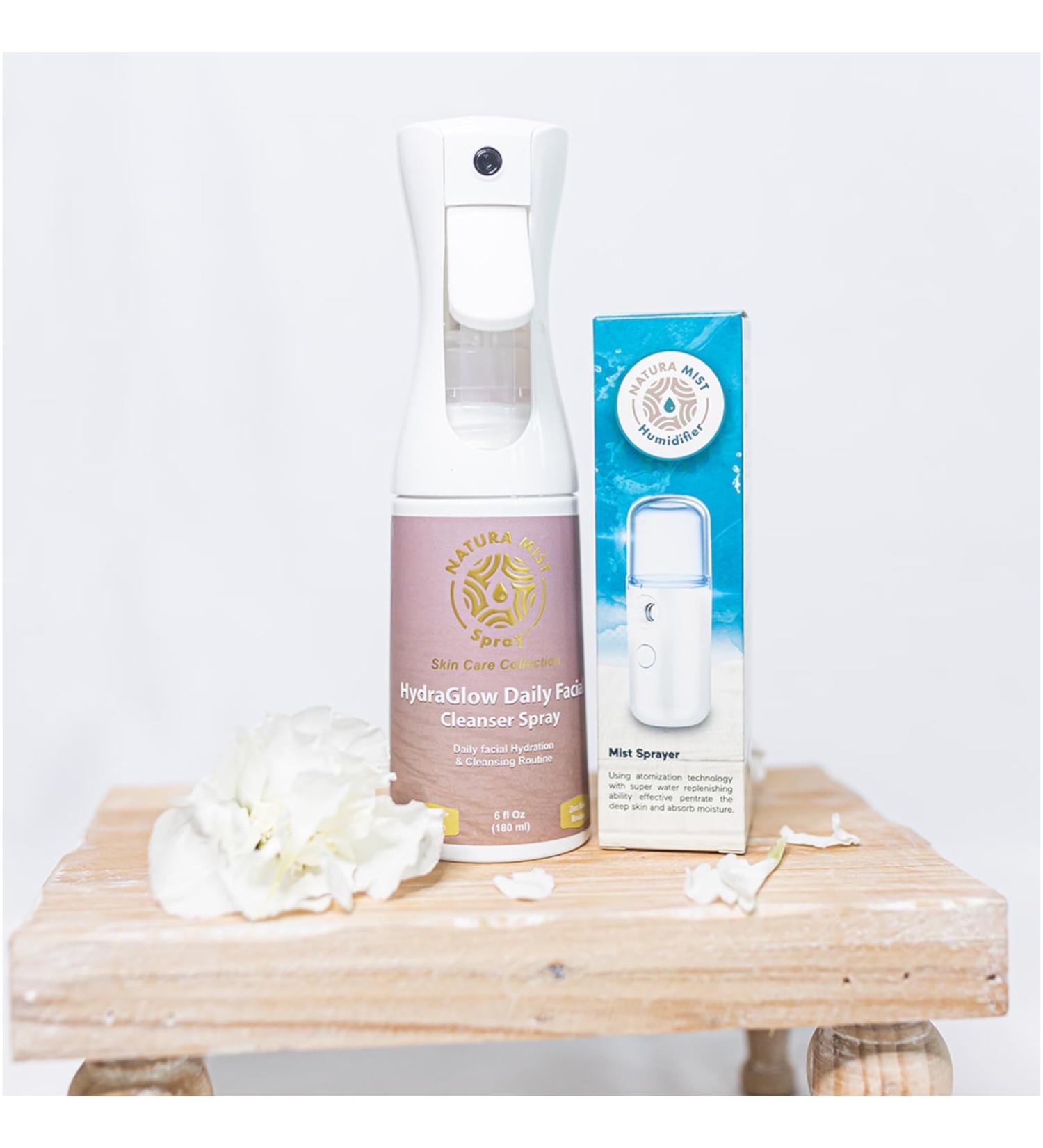 Shop Natura Mist Spray Kit - Hypochlorous Acid Face Spray HydraReady Towelettes & Nano Sprayer (6 oz) for Ultimate Hydration | International Shipping Available - Buy Online on GoSupps.com