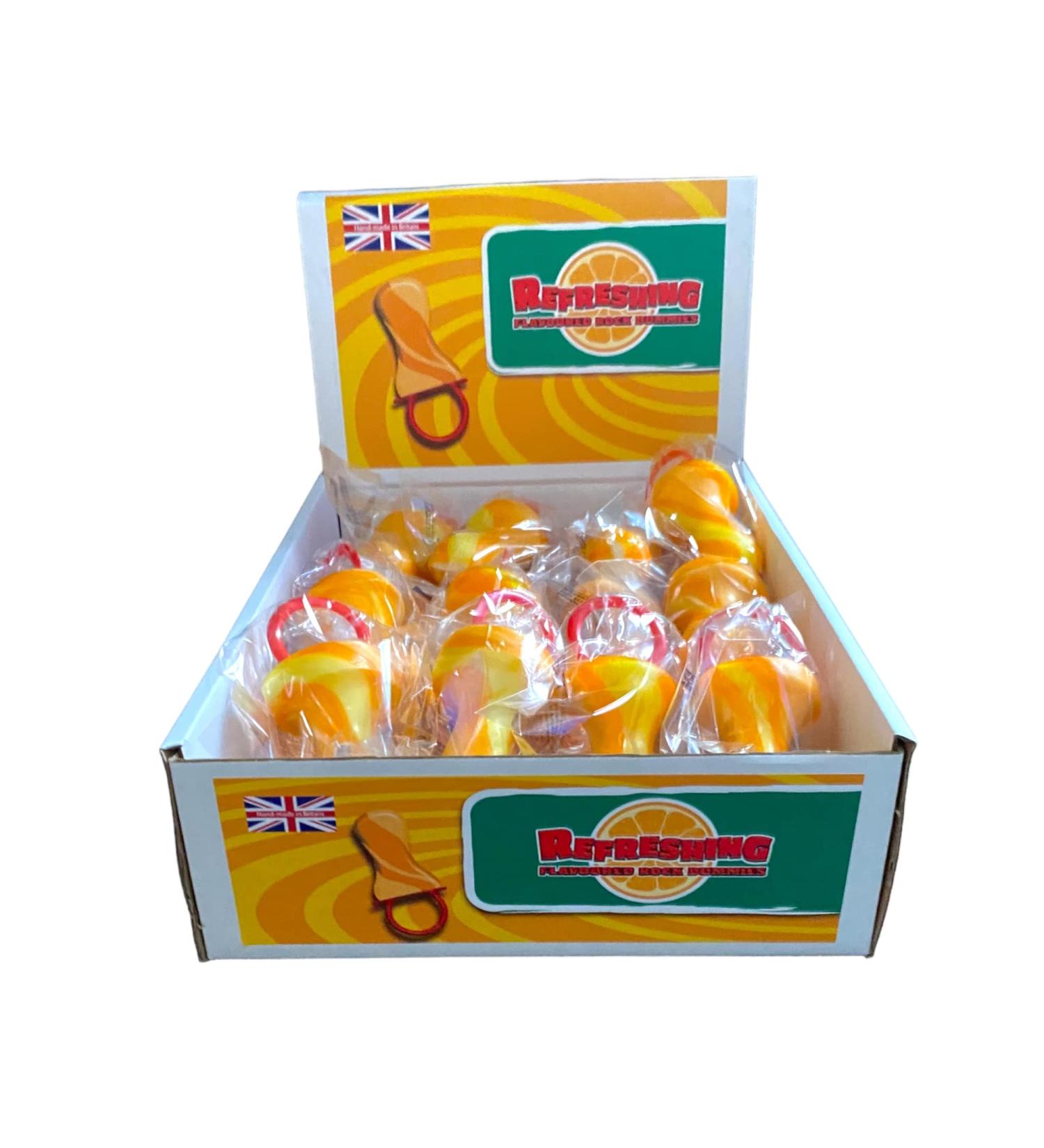 20 X Giant Refreshing (Lemon Flavour) Rock Dummy Uk Made Party Favours Cake Decoration Handmade Dummies Display Box Included