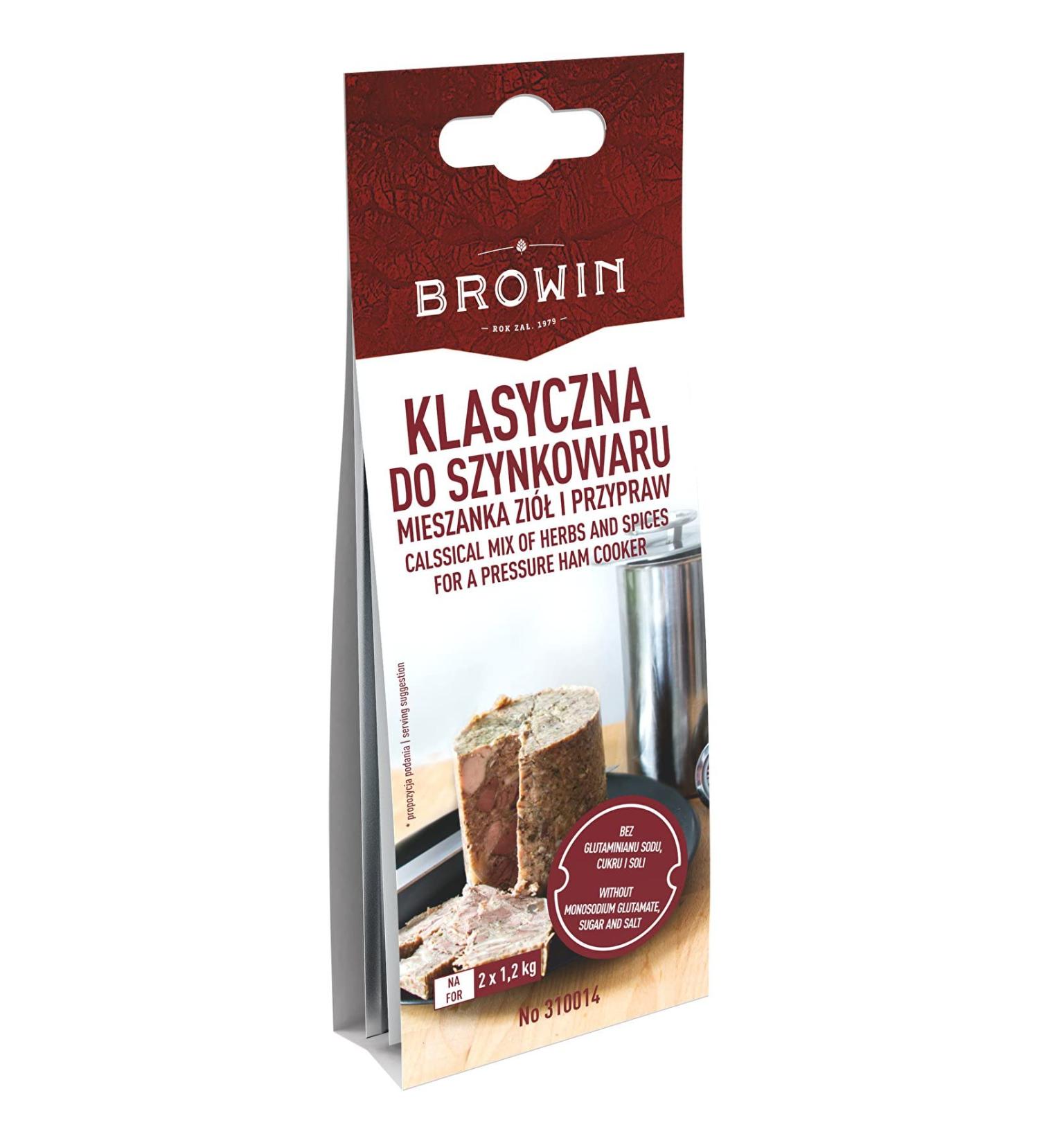 Browin 310014 Herb and Spice Mix for Ham Cooker 30 g (2 Sachets) | Up to 2.5 kg of Meat | Powder - Buy Online on GoSupps.com