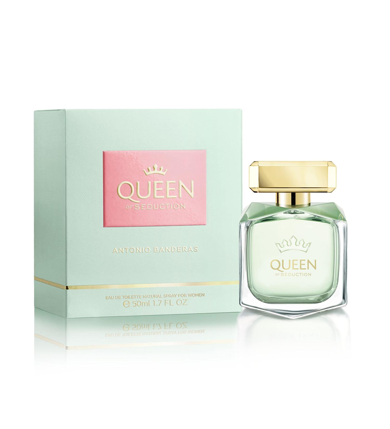 Antonio Banderas Perfumes - Queen Of Seduction - Eau de Toilette - Long Lasting - Romantic Charming and Fresh Fragance - Floral with Marine Notes - Ideal for Day Wear - 2.7 Fl Oz - Buy Online on GoSupps.com