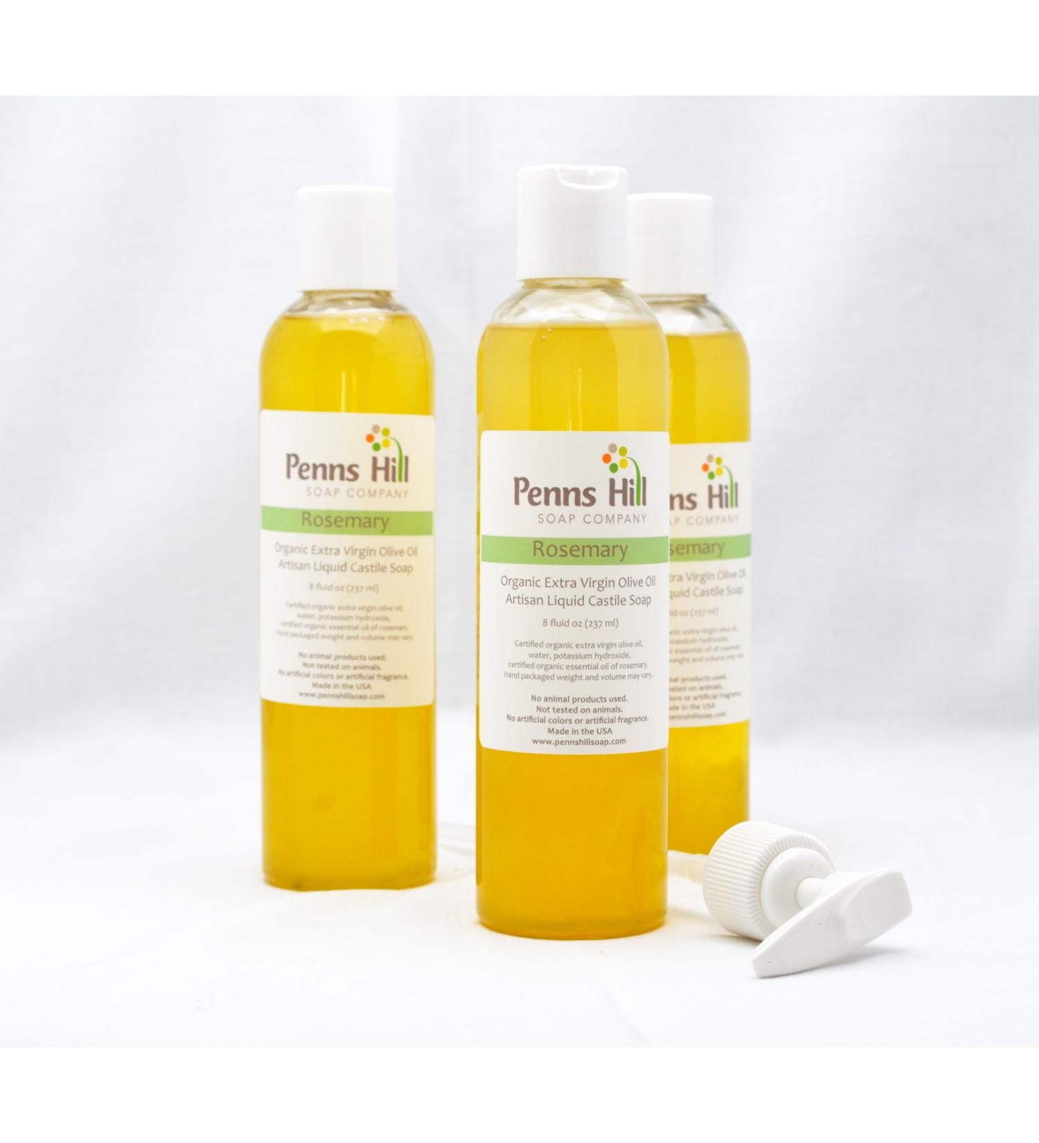 Organic Liquid Olive Oil Castile Soap (Rosemary)