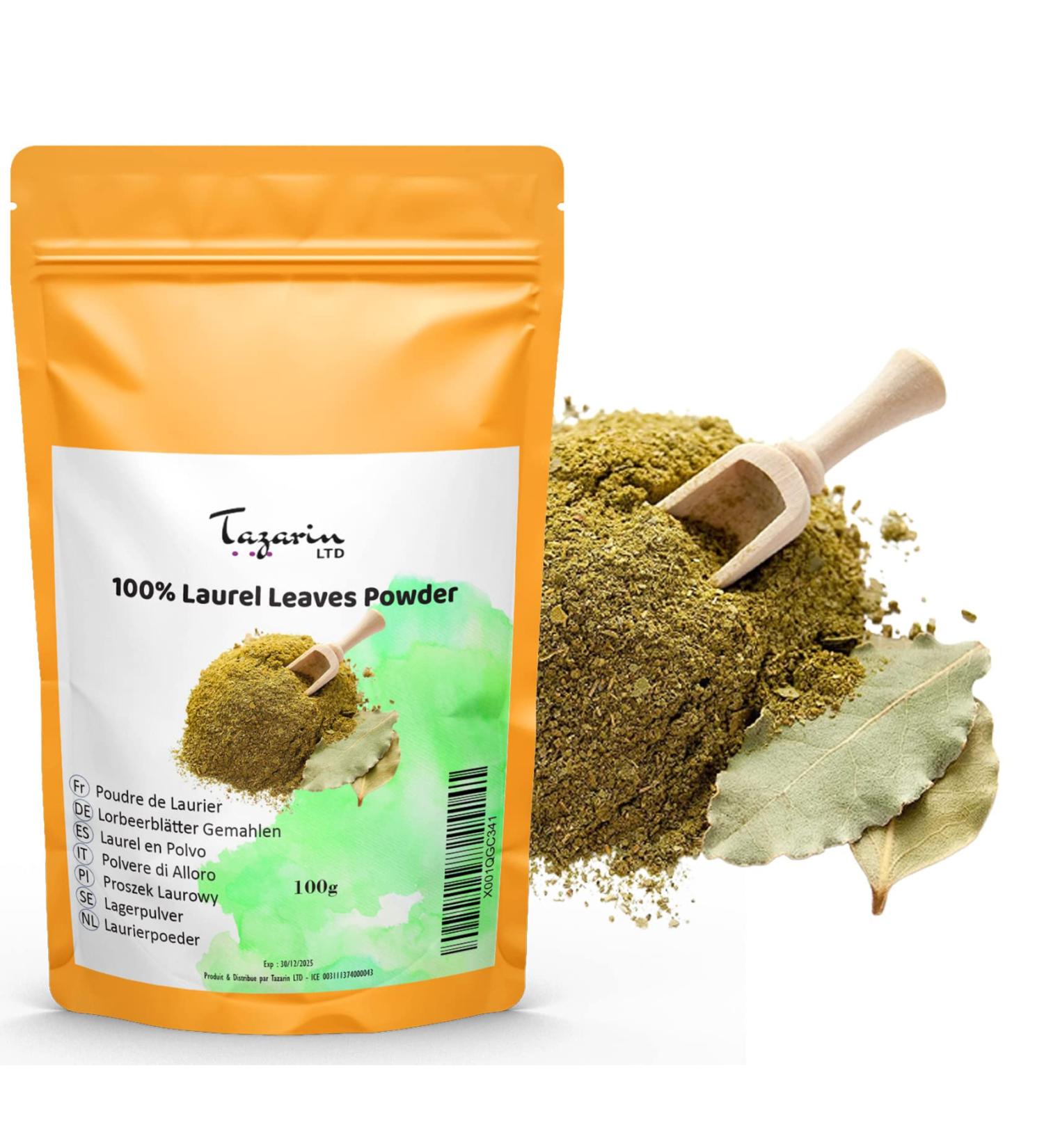  Tazarin LTD TazarinLtd 100 g Bay Leaves Crushed - Bay Powder - Intense Aroma and Taste - 100% Natural Pure and No Additives - Buy Online on GoSupps.com