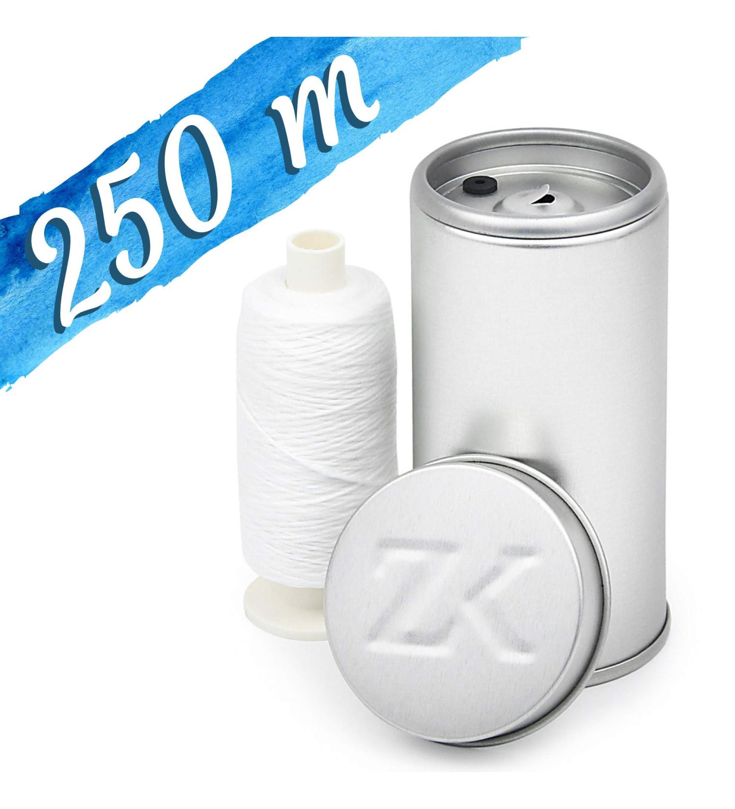 Premium Fluffy Expanding Dental Floss - Waxed White (250m Spool + Dispenser) | International Shipping Available - Buy Online on GoSupps.com
