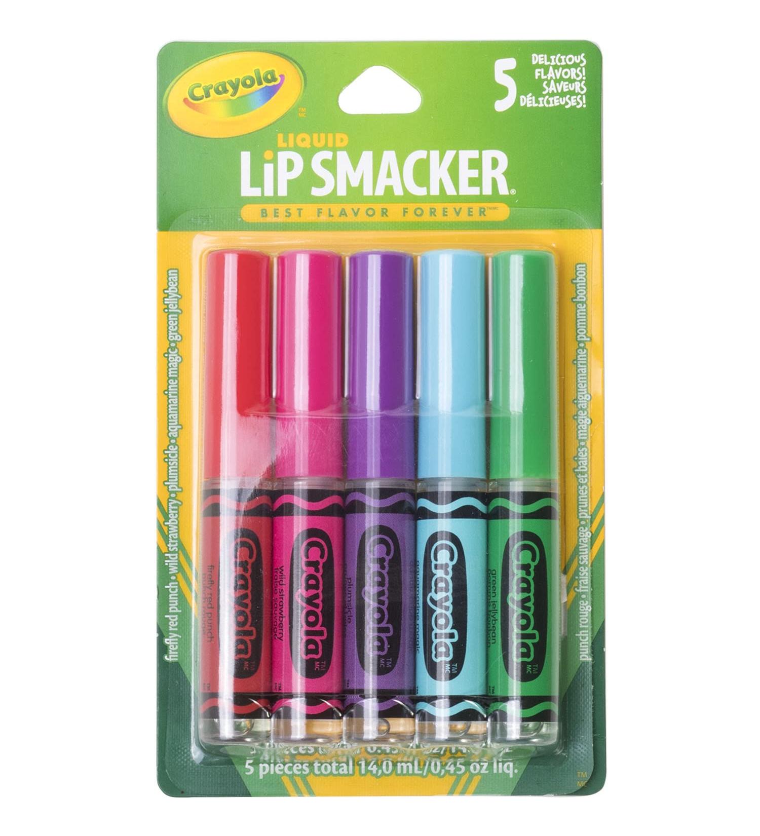 Buy Lip Smacker Crayola Liquid Lip Gloss 5 Pack - Best Flavor Forever (0.09 fl oz Each) - Buy Online on GoSupps.com
