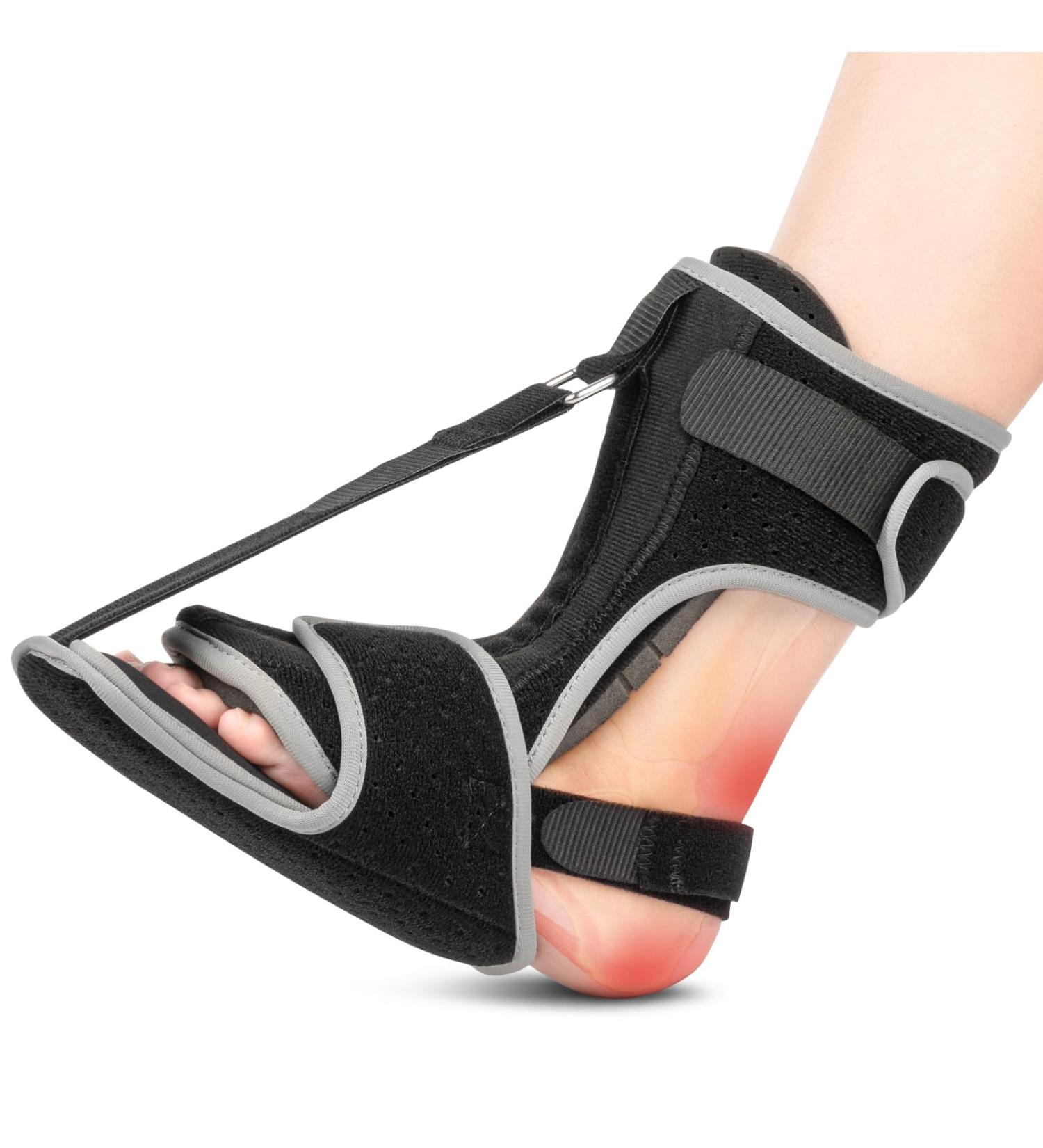 Podowo Plantar Fasciitis Night Splint 2024 Upgraded Plantar Fasciitis Brace for Women Men Plantar Fasciitis Relief Achilles Tendonitis Foot Drop Heel Pain Black - Buy Online on GoSupps.com