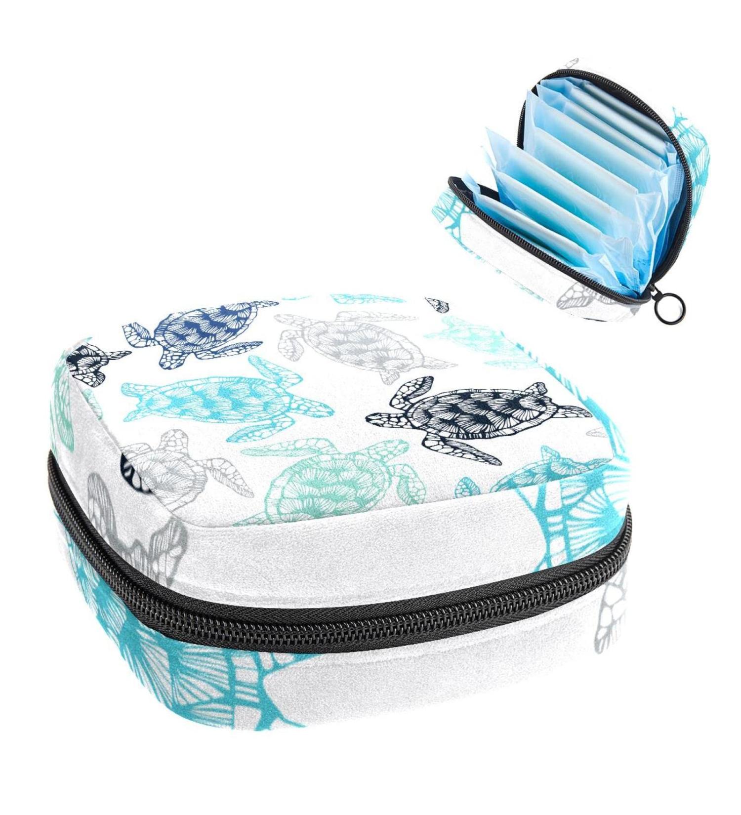 Womens Bonds Storage Pocket Stillpad Holder - Portable Period Kit & Feminine Product Bag in Black Gray Blue | Perfect for Girls & Women - Buy Online on GoSupps.com