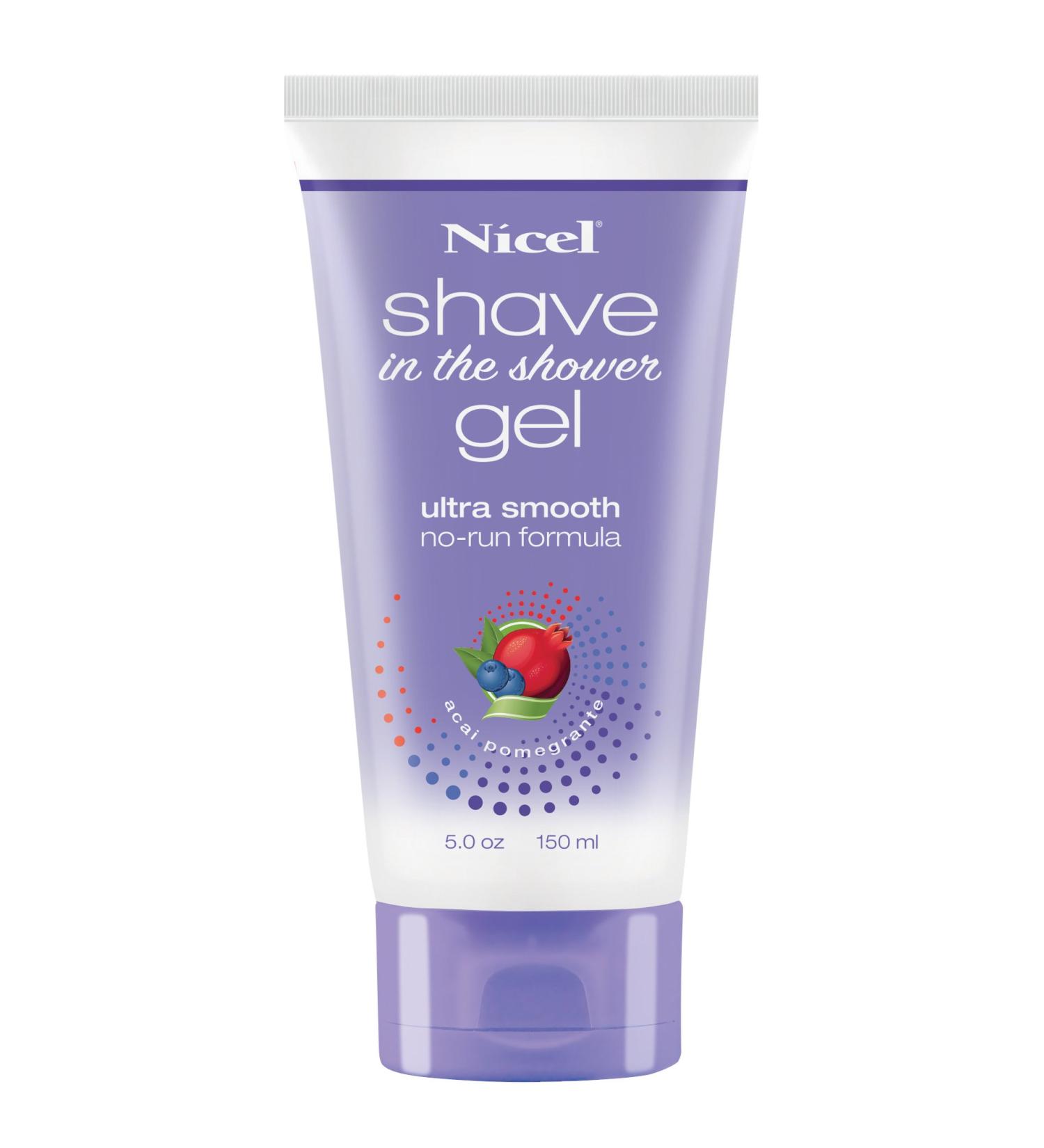 Nicel Acai/Pomegranate Shave in the Shower Gel 5 oz.