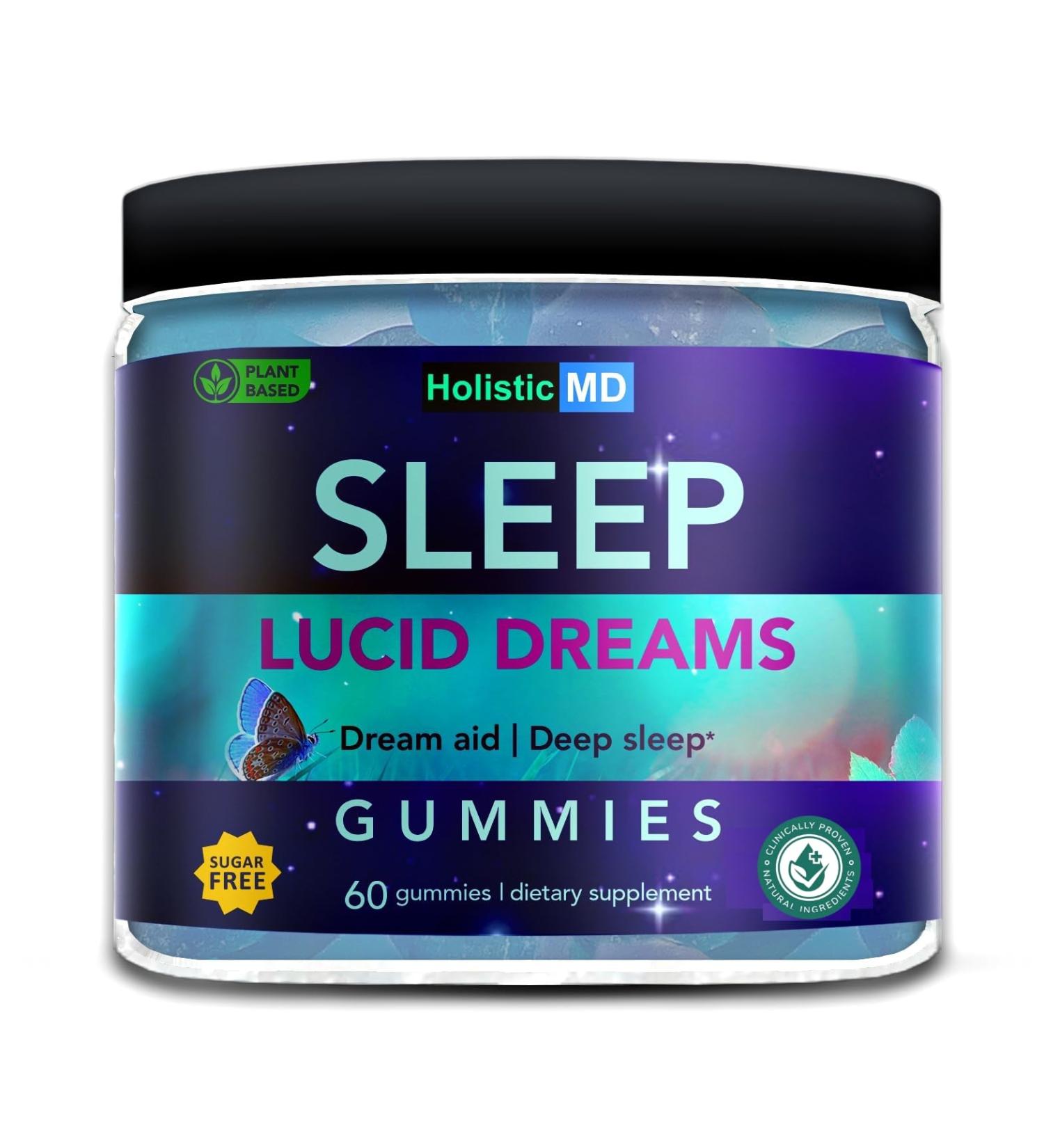 Lucid Dreams Deep Sleep - Mugwort Herb 5 htp Mucuna Pruriens Choline Supplements - Gummies Sugar Free Vegan 60 ct 60 Count (Pack of 1) - Buy Online on GoSupps.com