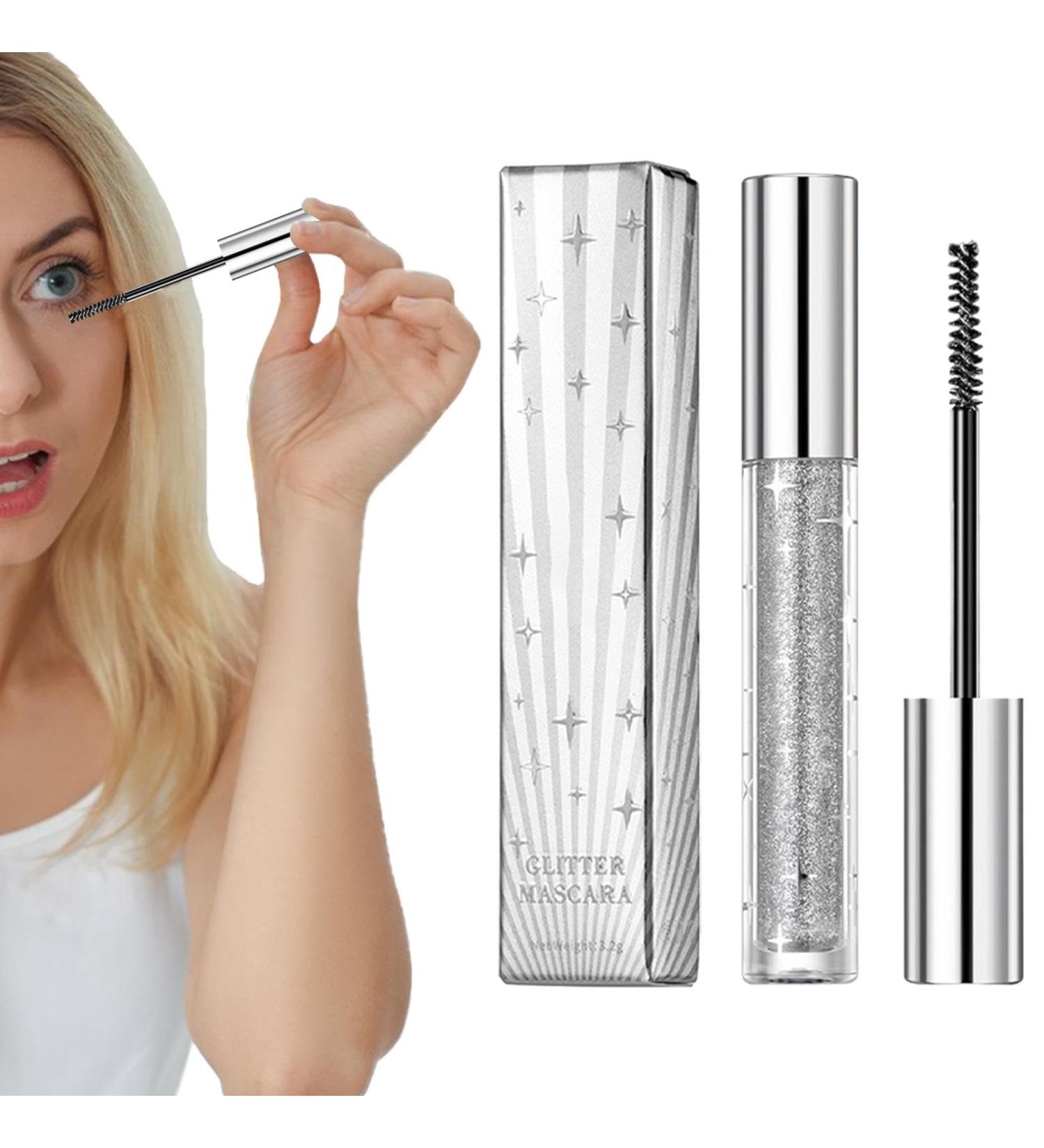 Mascara Paillet - Mascara Cils Volumineux Imperm able | Mascara Diamant | Mascara Scintillant Multi-usage Diamond | D finir Le Maquillage De Mascara De Cils Allongeant Volumineux Et Durable P Multicolore 1# - Buy Online on GoSupps.com