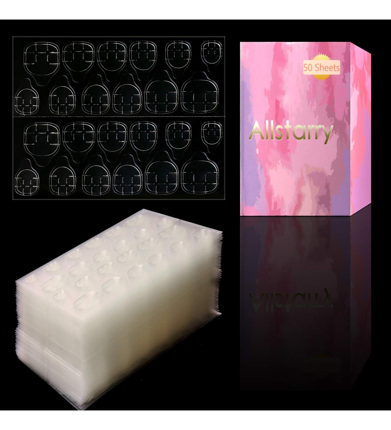 Allstarry 1200 Pieces Double-Sided Jelly Nail Stickers - Waterproof Breathable Super Sticky False Nail Glue for Perfect Manicures - International Shipping Available - Buy Online on GoSupps.com