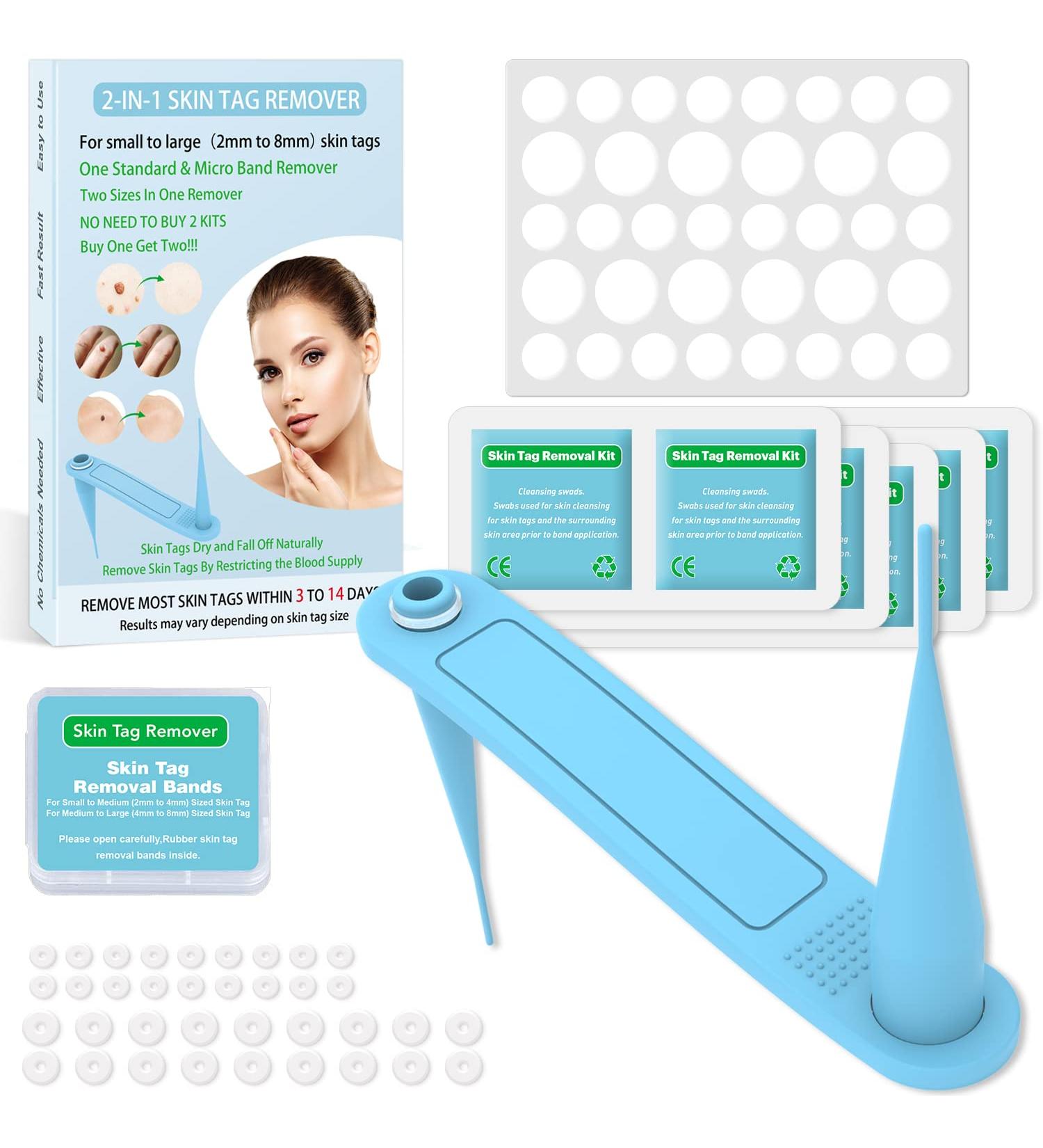 2-IN-1 Skin Tag Removal Kit - Safe & Effective for 2mm to 8.5mm Skin Tags on Body - Buy Online on GoSupps.com