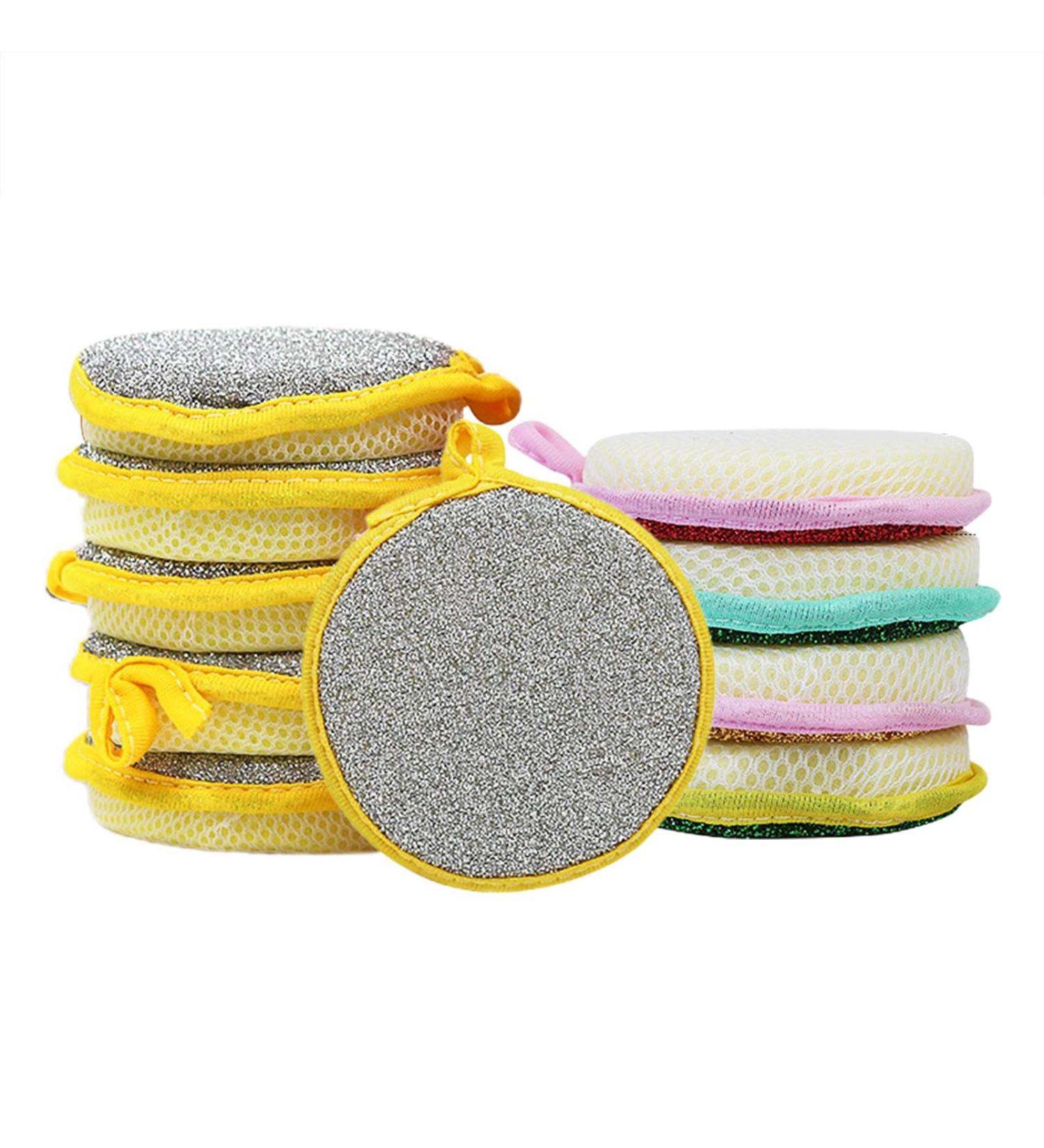 kisronda Dishwashing Sponges | 10Pcs Double Sided High Elastic Dish Sponges Hangable Kitchen Cleaning Sponges Reusable Washing Up Sponges - for Tableware Utensils Furniture Surfaces - Buy Online on GoSupps.com