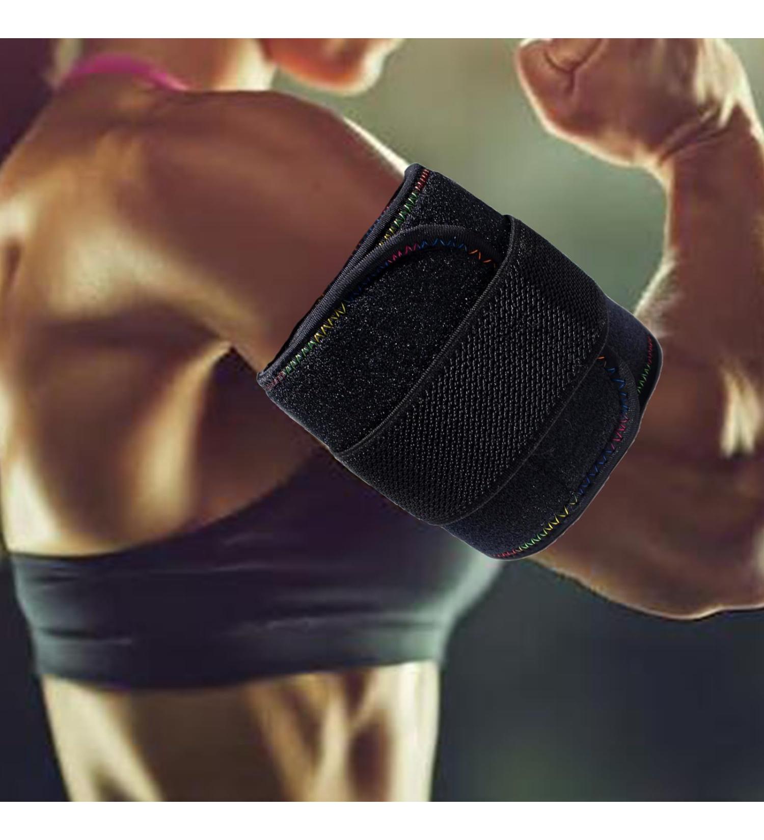 Bicep Tricep Tendonitis Brace & Compression Sleeve | Pain Relief for Arm Strains - International Shipping Available - Buy Online on GoSupps.com