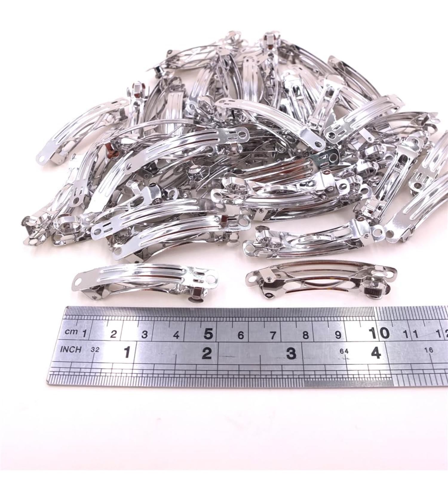 50 Packs Sturdy Alligator Hair Clips French Barrettes Hair Snap Clips Hairpins for Curl Clips Hair Styling DIY Crafting Hair Bow Accessories (French Barrettes 50mm) - Buy Online on GoSupps.com