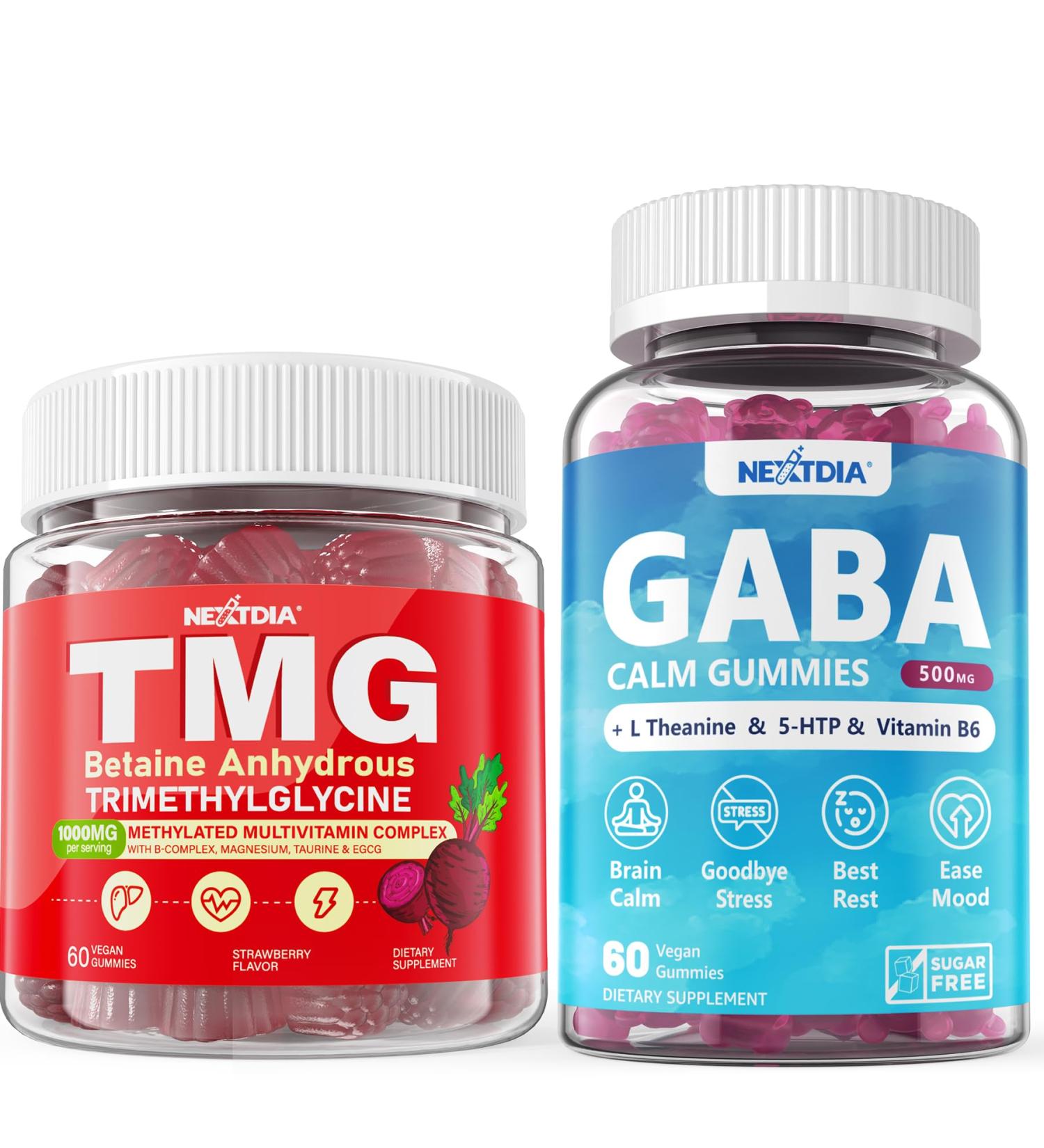 Nextdia GABA TMG Supplements Gummies 3Pack - Buy Online on GoSupps.com