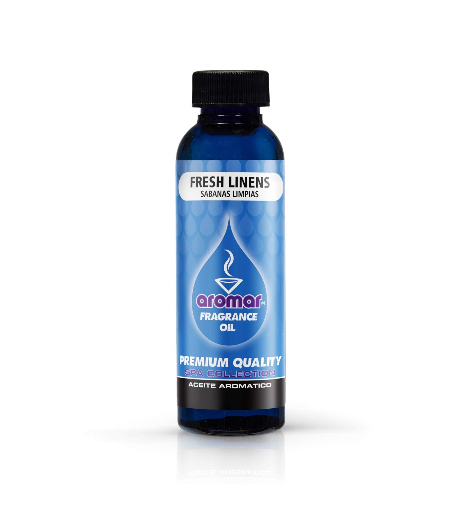 AROMAR Premium Fresh Linens Fragrance Oil 4oz Bottle - Long Lasting Aromatic Scent for Living Room, Bedroom, and Kitchen - Buy Online on GoSupps.com