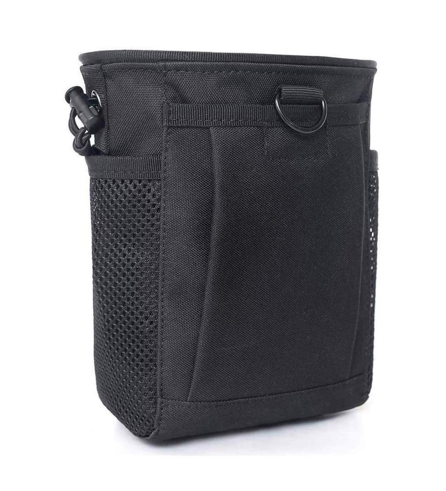 Tactical Molle Drawstring Magazine Dump Pouch - Adjustable Military Utility Belt Fanny Hip Holster Bag - Black - Buy Online on GoSupps.com