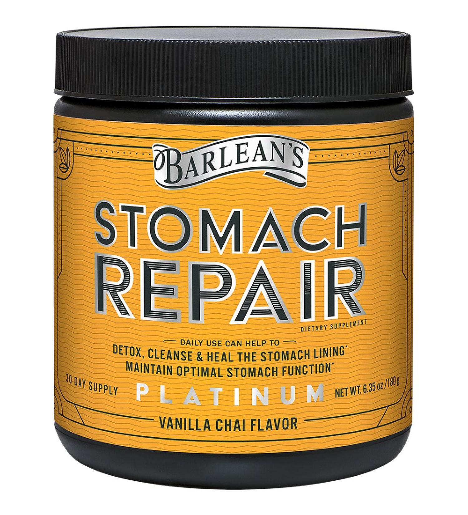 Barlean's Stomach Repair Vanilla Chai 6.35 oz - Digestive Health Support - Buy Online on GoSupps.com