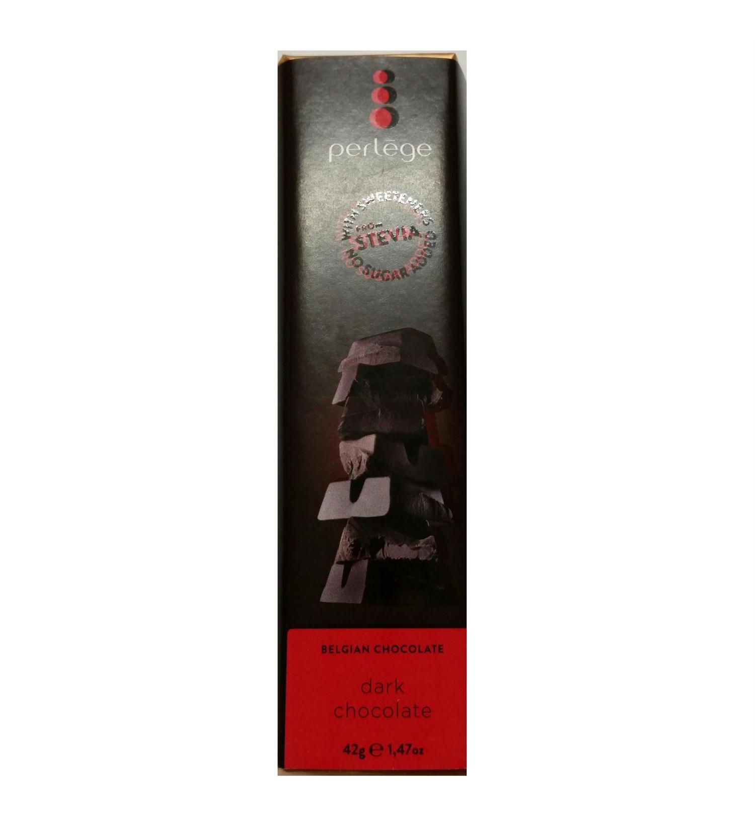 Perlege Perlege Chocolate with stevia - 42g per bar (dark - 42g 6 bars)