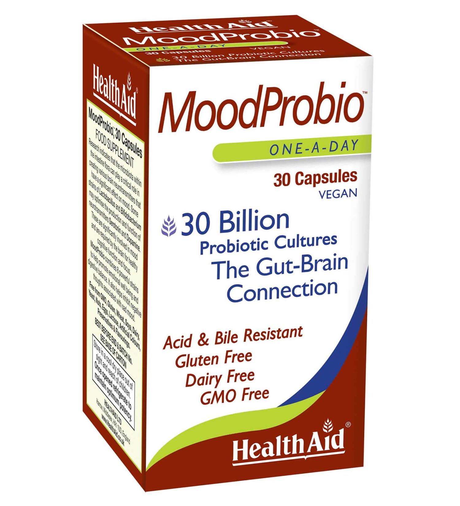 HEALTHAID Health Aid Moodprobio 30 Capsulas - Buy Online on GoSupps.com