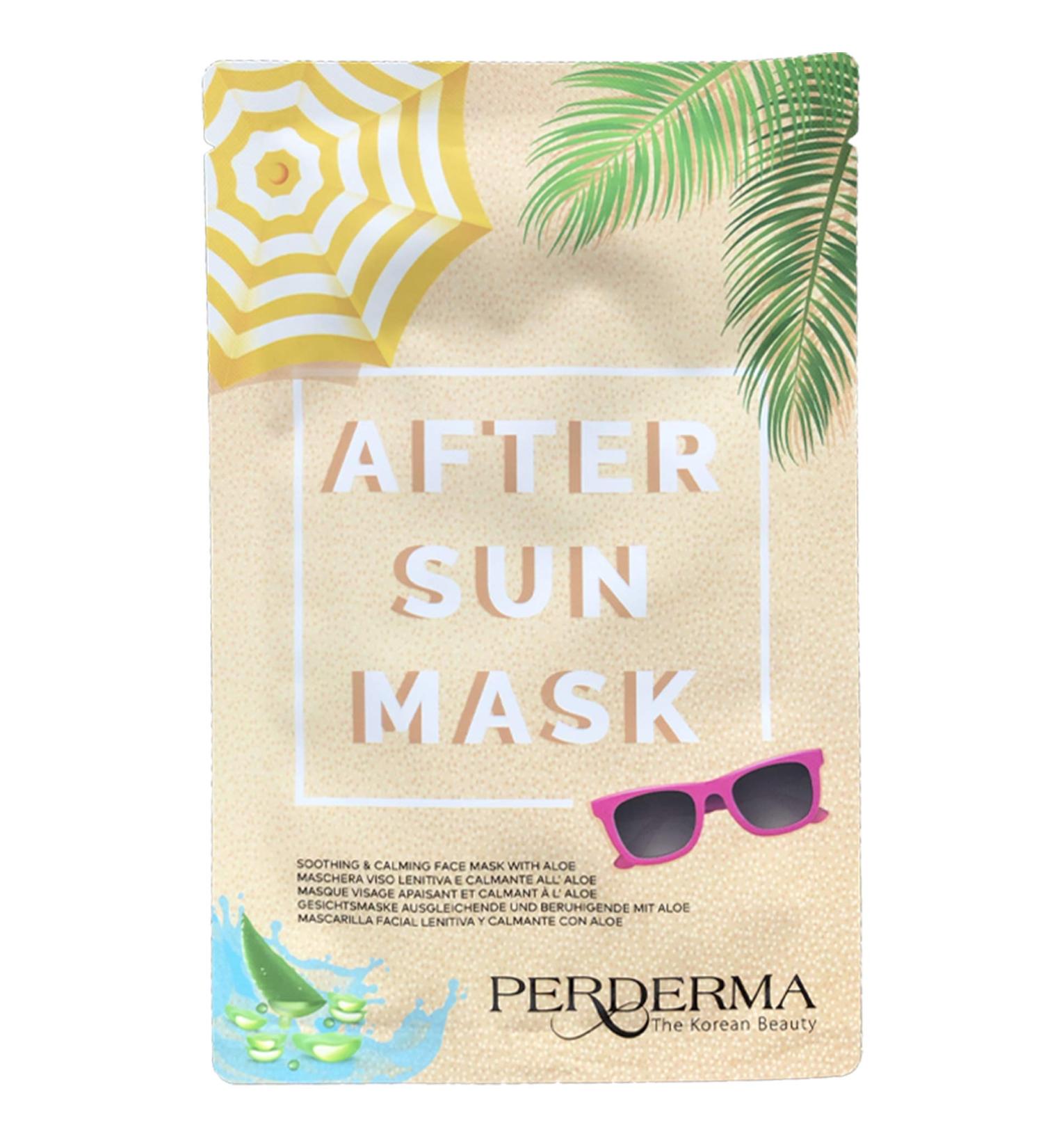 Perderma Korean After Sun Face Mask Soothing & Calming Face Mask with Aloe & Seaweed - 25 ML - Buy Online on GoSupps.com