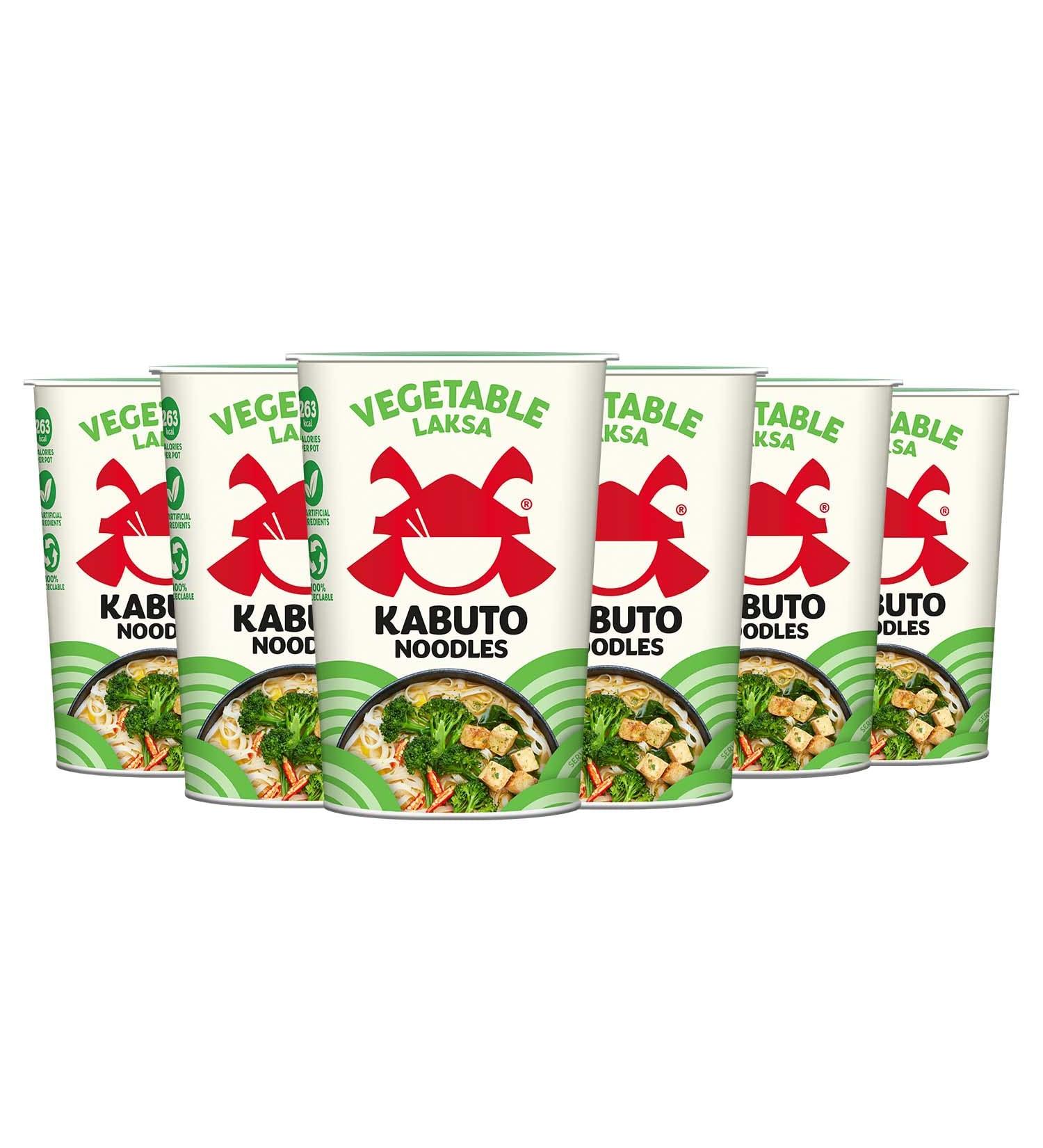 Kabuto Foods Ltd Kabuto Noodles Vegetable Laksa 6 Pack 6 x 65g Vegetarian & Gluten Free Instant Noodles - Buy Online on GoSupps.com
