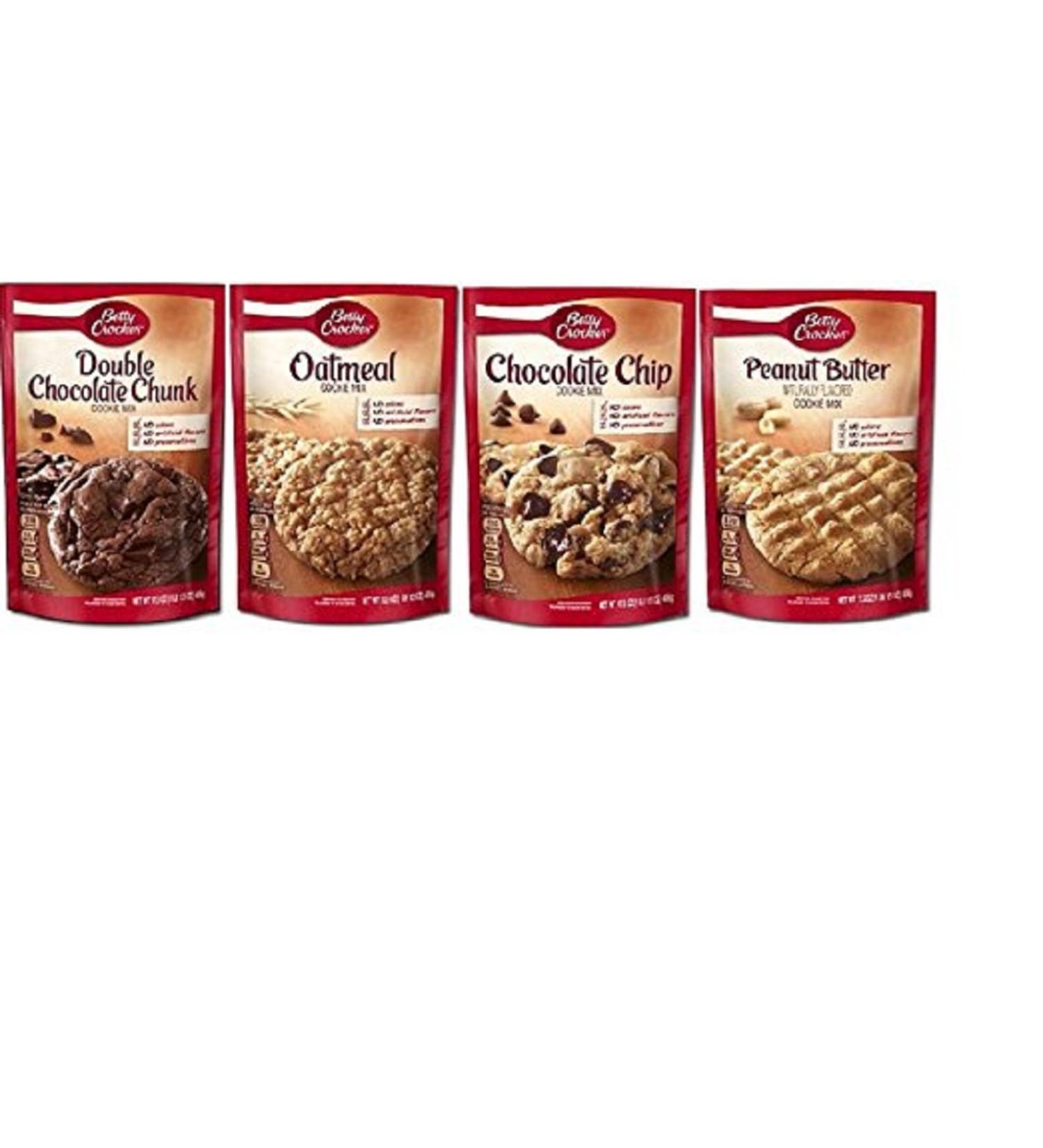 Betty Crocker Cookie Mix Variety Bundle, 17.5 oz each, 4pk