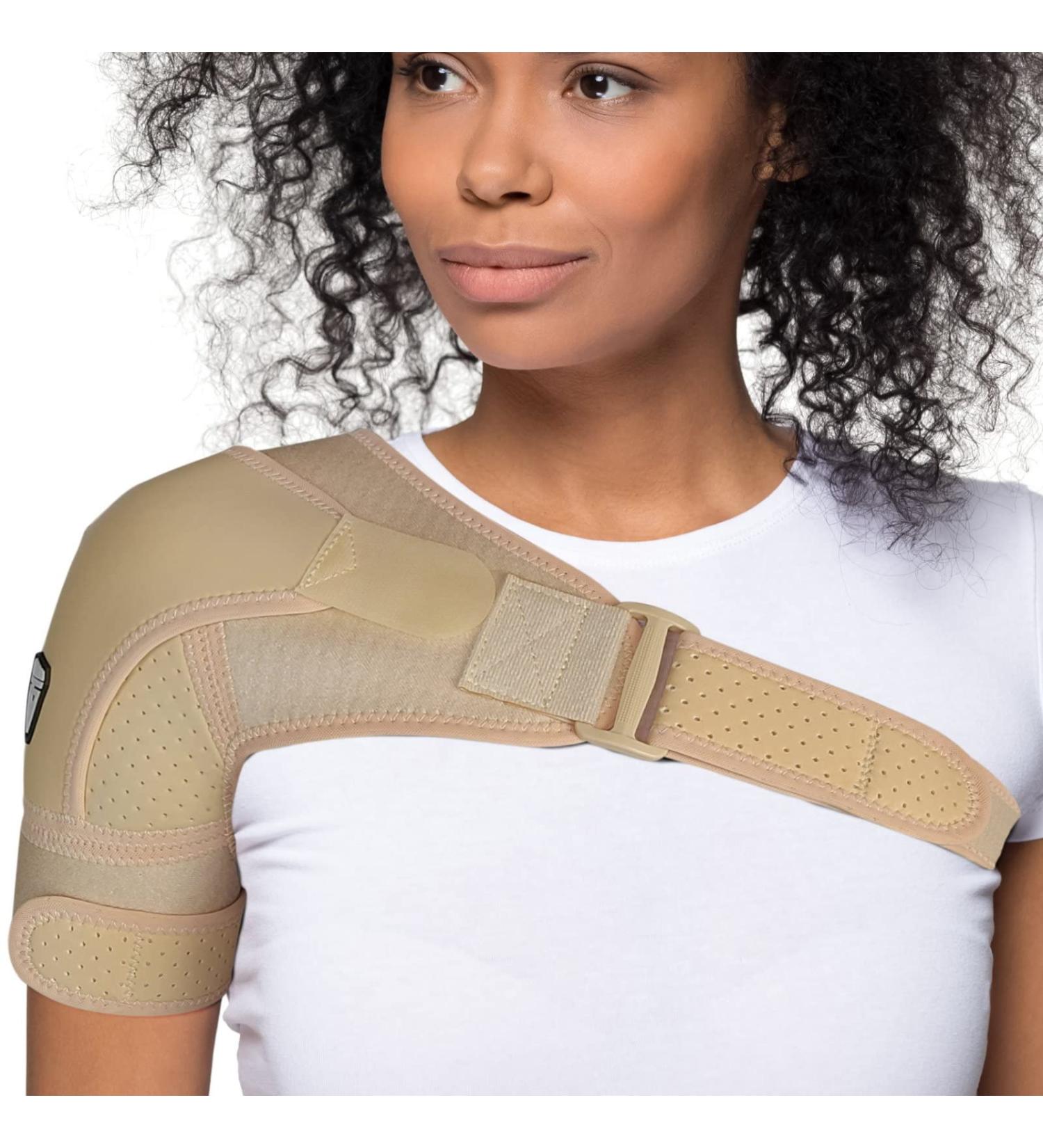Shoulder Brace for Torn Rotator Cuff - Pain Relief & Support | Compression Sleeve for Stability & Recovery - Small/Medium - Men & Women - Buy Online on GoSupps.com