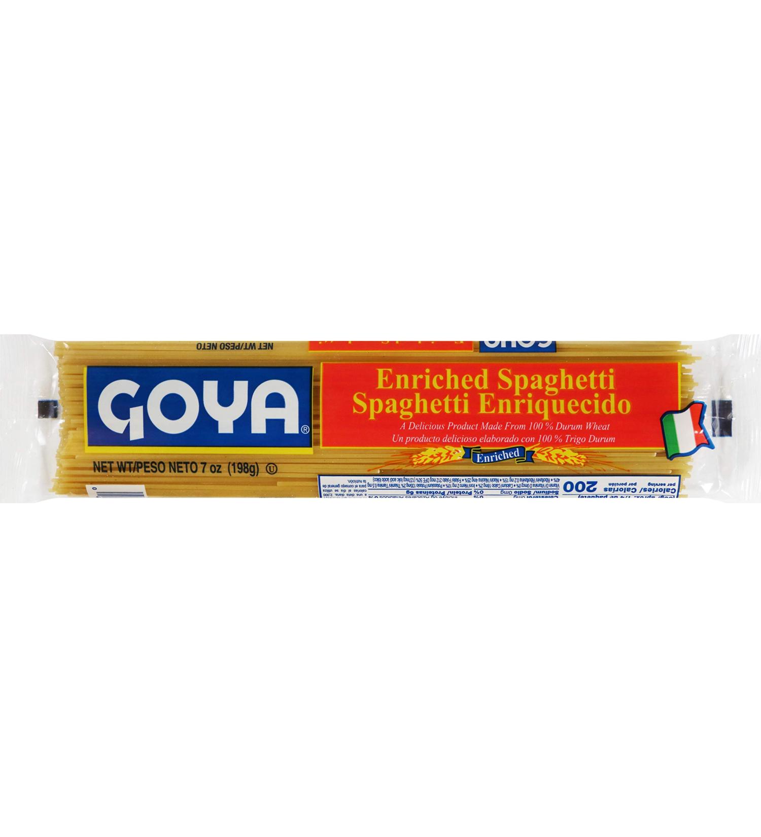 Goya Foods Spaghetti Pasta 7-Ounce (Pack of 20) - Bulk Pack for Easy Meal Prep - Buy Online on GoSupps.com