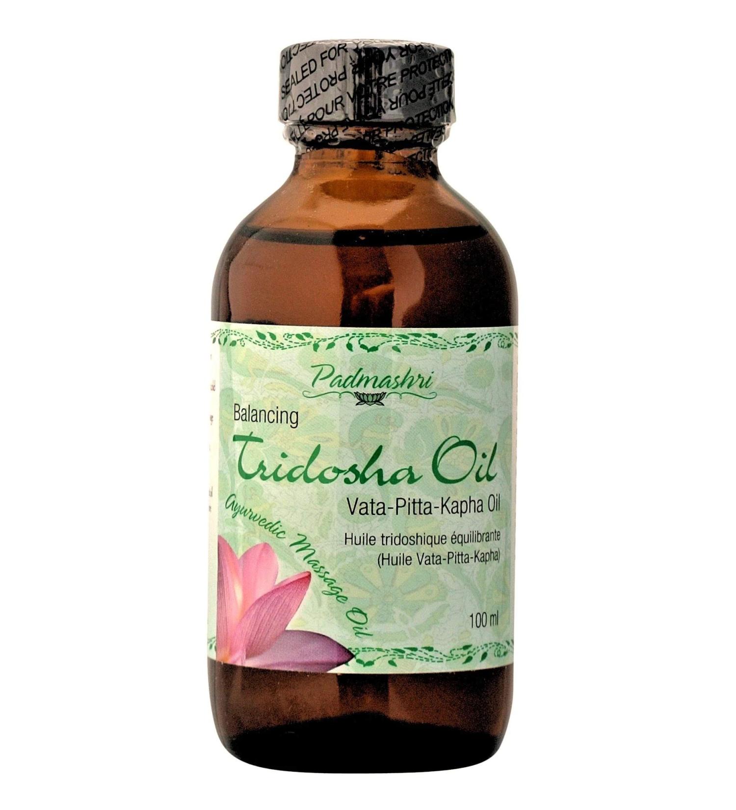 Padmashri Naturals balancing Tridosha ayurvedic massage Oil 100ml - Buy Online on GoSupps.com
