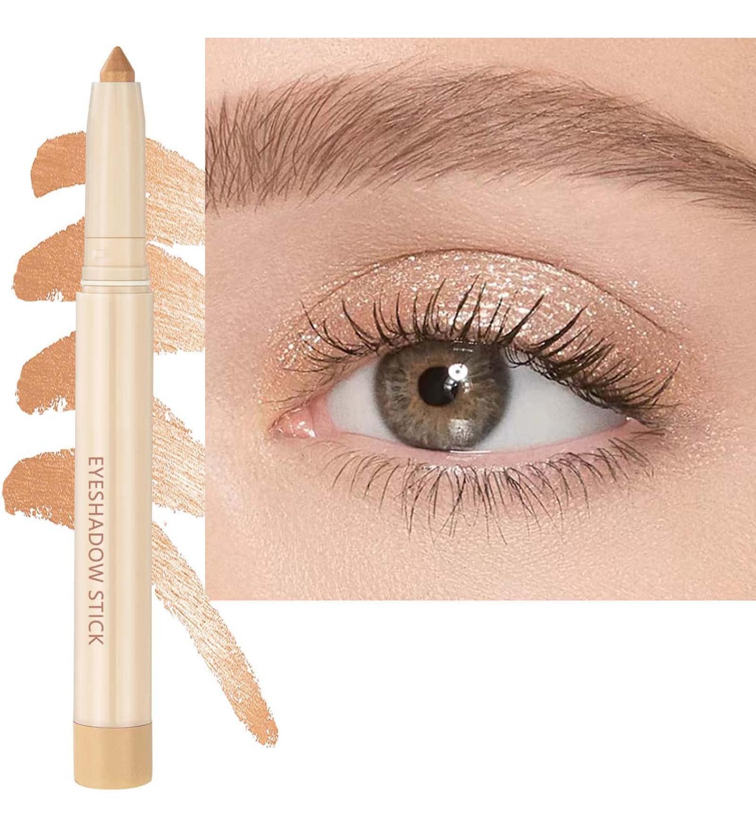 Metiplou Pearl Shimmer Eyeshadow Stick - Waterproof, Long Lasting, Hypoallergenic | Glitter Cream Eyeshadow Pencil for High-Impact, Multi-Dimensional Eyes - Buy Online on GoSupps.com