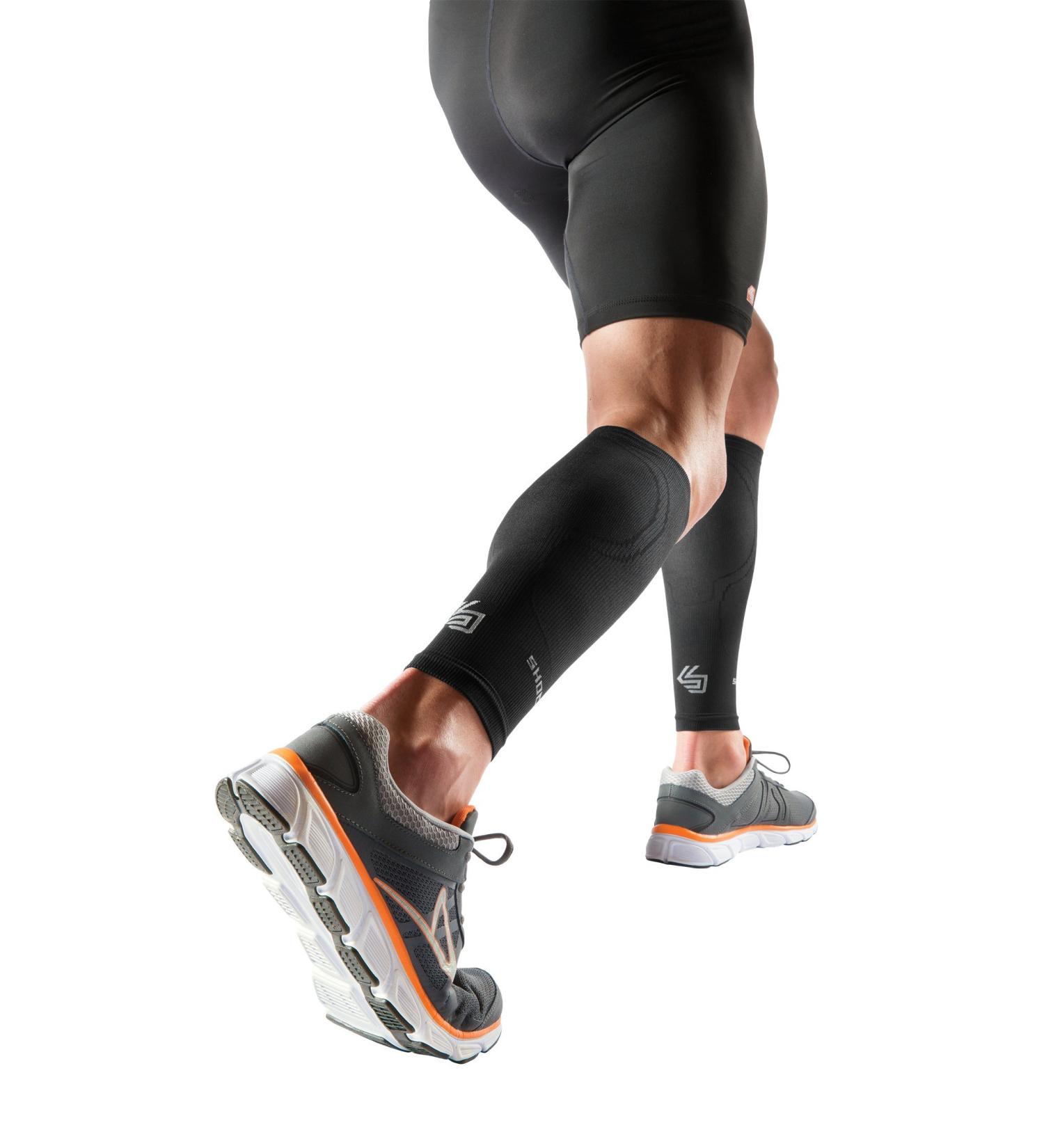 Shock Doctor Elite SVR Compression Recovery Calf Sleeves Small Black