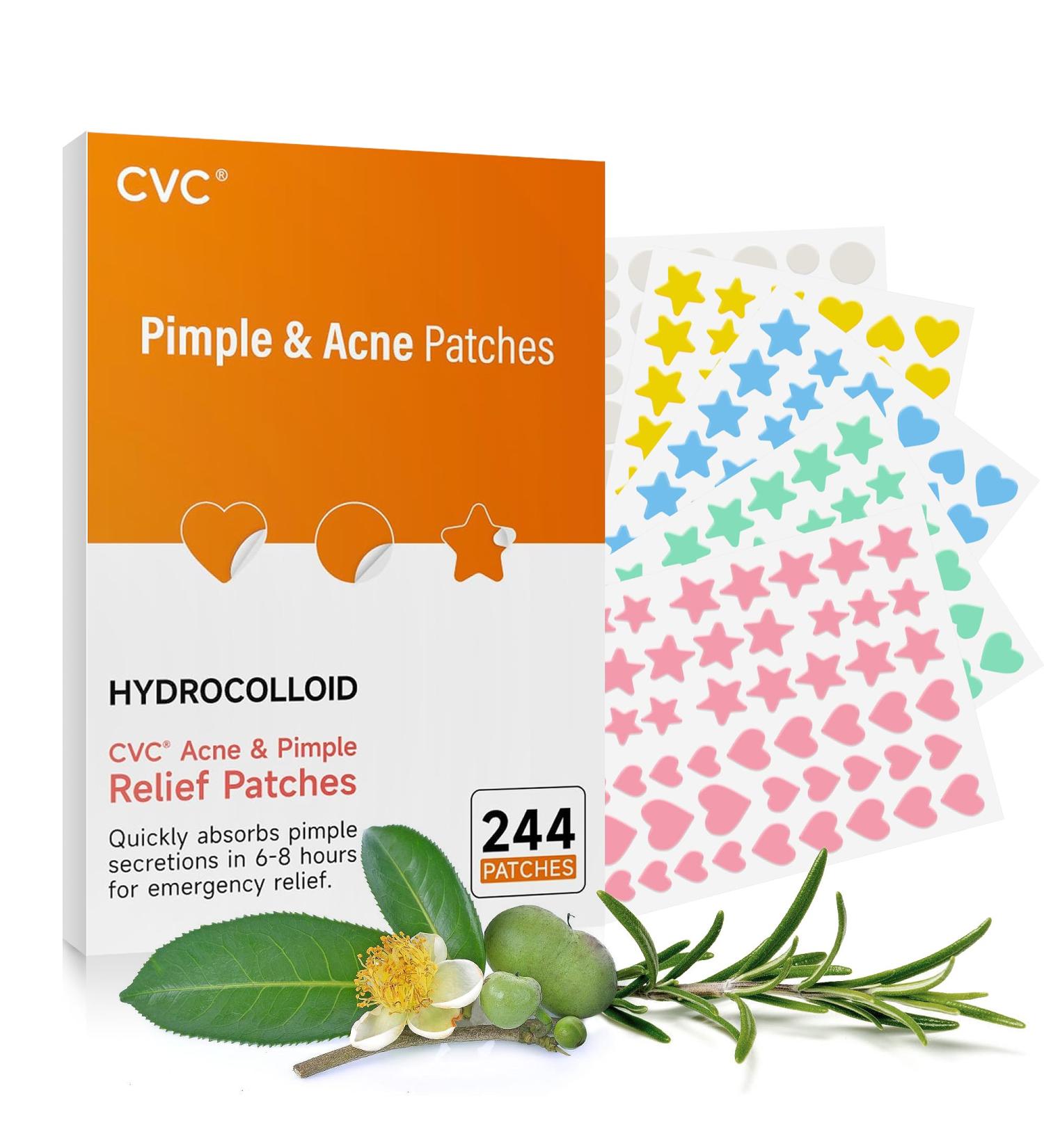 Acne Pimple Patches - Hydrocolloid Blemish Spot Treatment with Salicylic Acid & Tea Tree Oil | Effective Zit Removal & Skincare Stickers for Teens - Buy Online on GoSupps.com