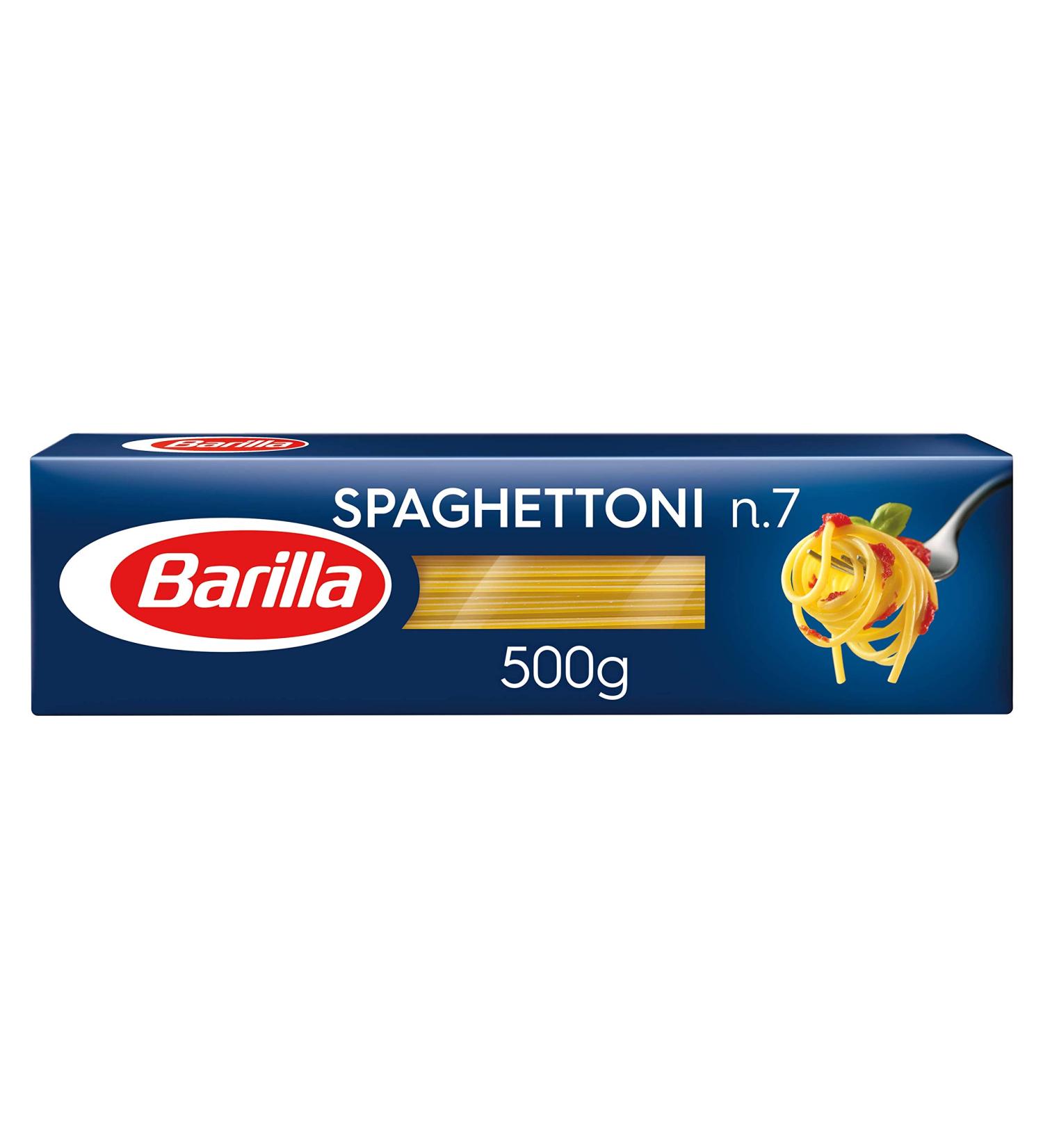 Barilla Spaghettoni Pasta No. 7 500 g - Pack of 5 - Buy Online on GoSupps.com