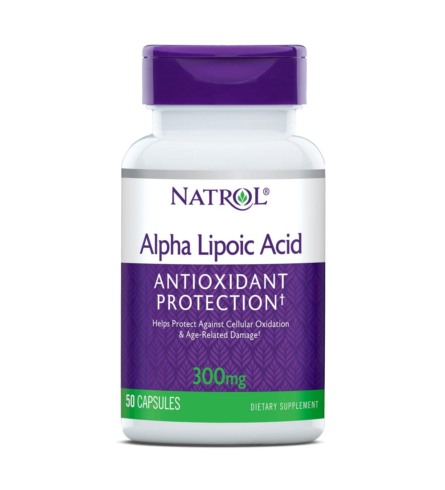 Natrol Alpha-Lipoic Acid 300mg - 50 Capsules - Buy Online on GoSupps.com