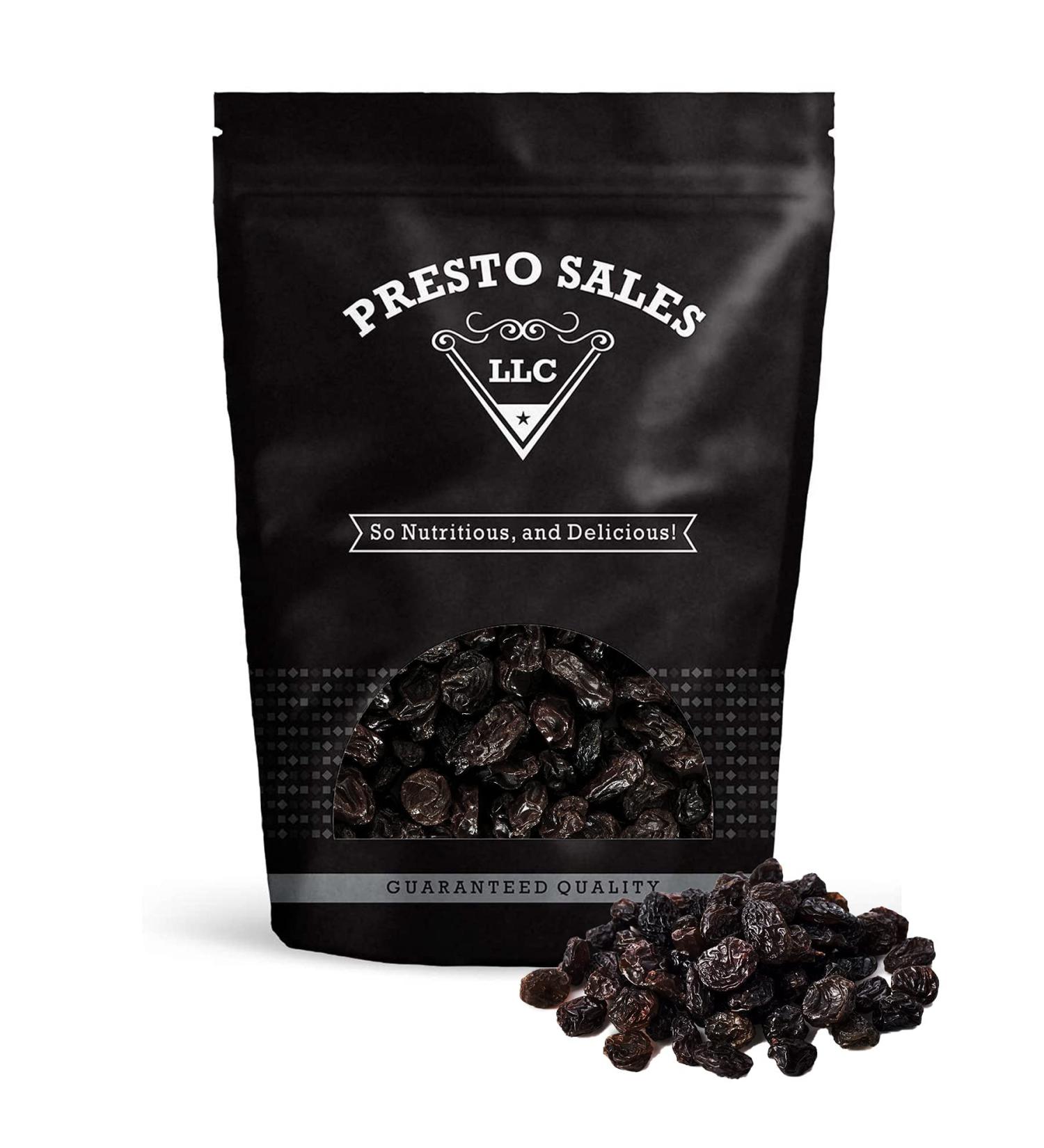 Jumbo Flame Raisins 1 lb. Resealable Bag - USA Grown, High Boron, Vegan, Energy Boost Snack - No Added Sugar, Luscious, Seedless for Kids and Adults | Presto Sales LLC - Buy Online on GoSupps.com