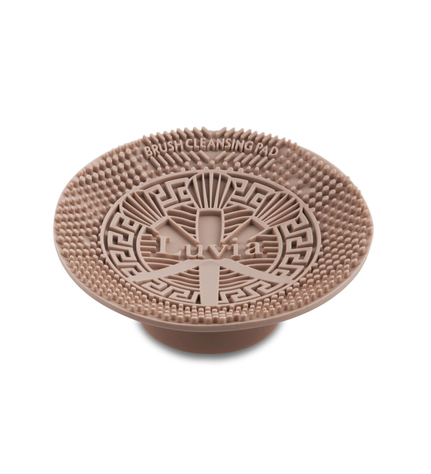 Luvia Silicone Makeup Brush Cleaning Pad with Suction Cup - Effective Brush Cleaning - Professional Makeup Brush Cleaner coffee - Buy Online on GoSupps.com