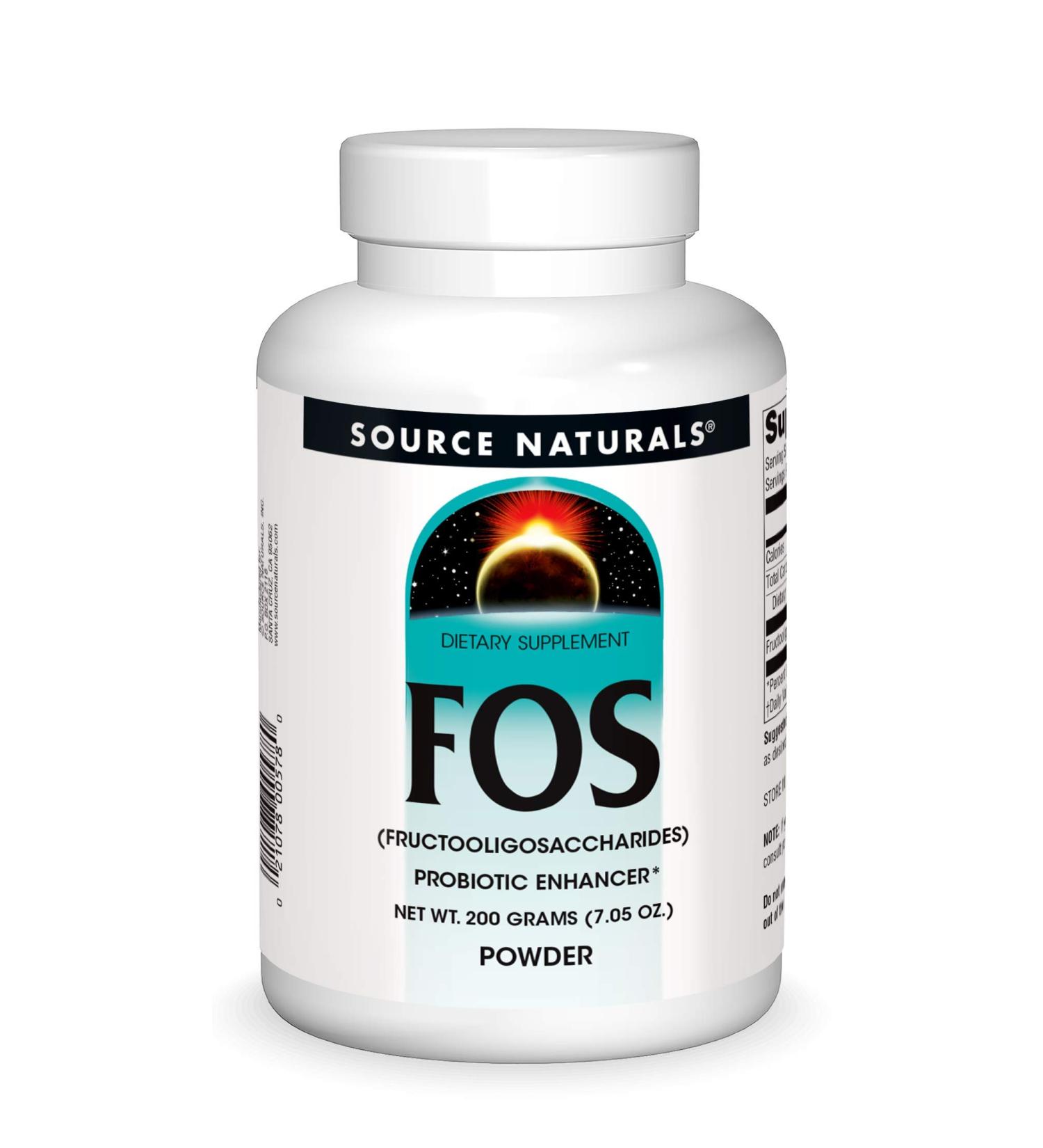 Source Naturals FOS Powder 7.05 oz - Prebiotic Fiber Supplement for Digestive Health - Buy Online on GoSupps.com
