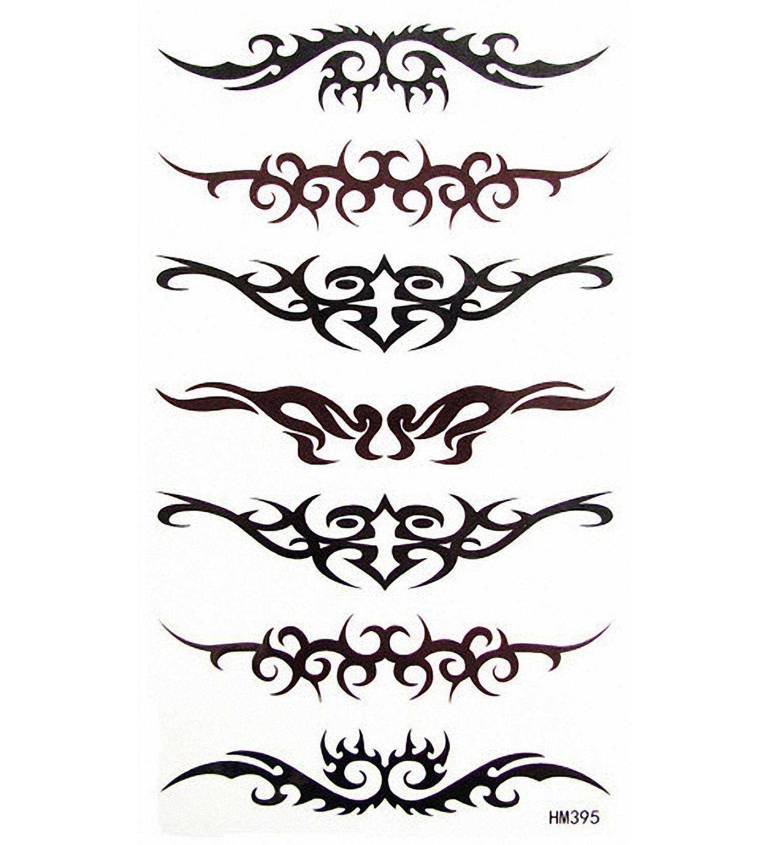 MapofBeauty Tribal Armband Temporary Waterproof Tattoo Sticker(2 pcs/lot) HM395