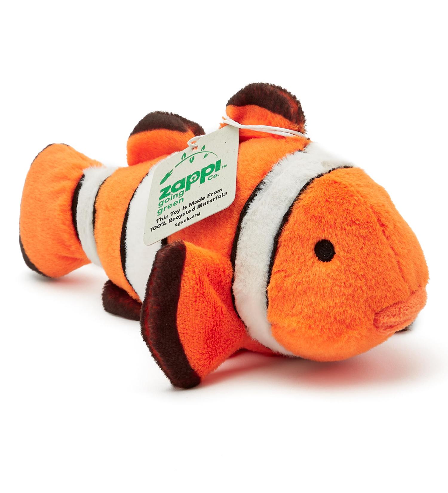 Zappi Co Ultra Soft Clown Fish Plush Toy - 22 cm | Eco-Friendly Newborn Gift - Buy Online on GoSupps.com